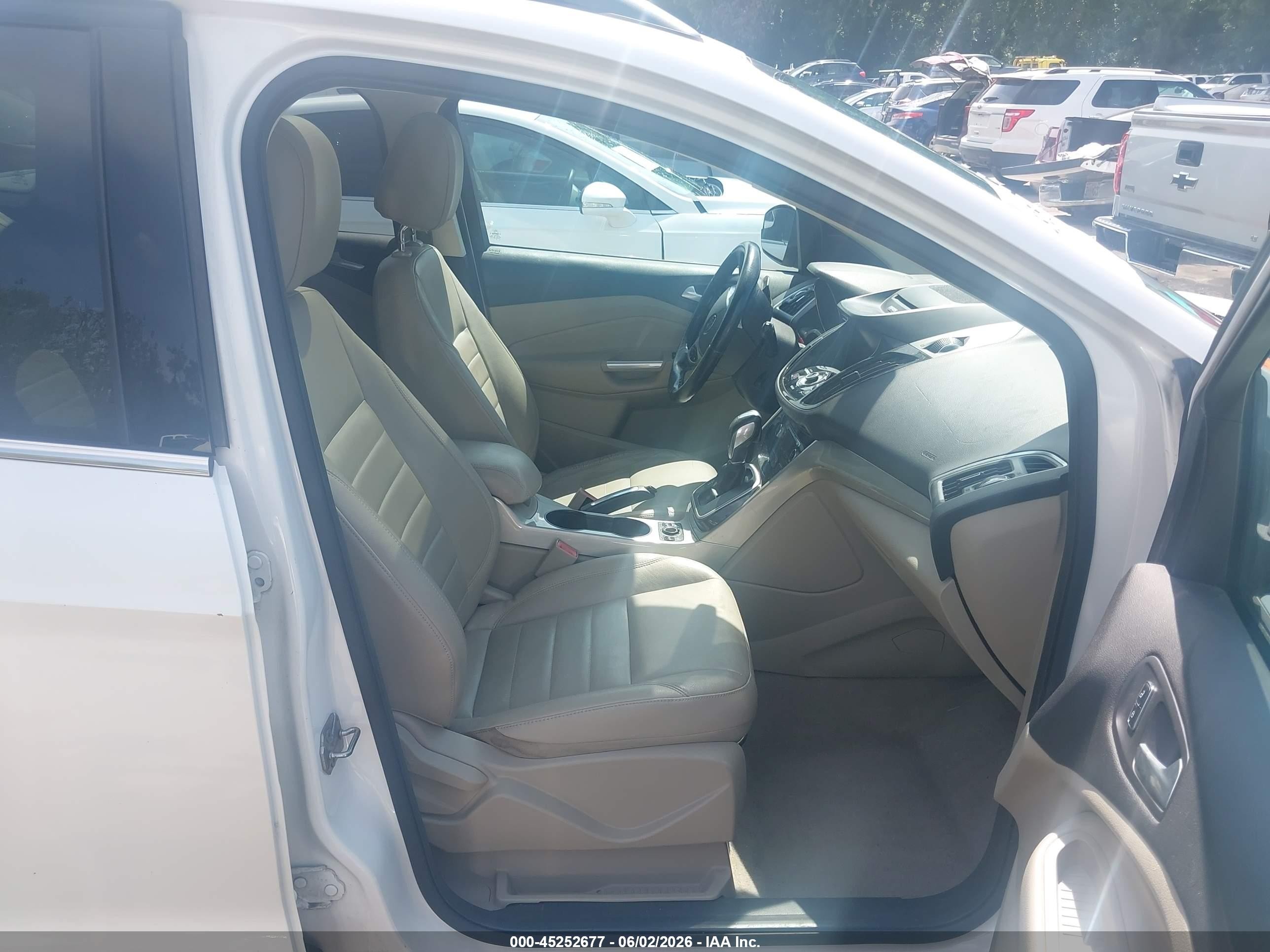 2013 Ford Escape Sel Белый vin: 1FMCU0HX5DUC85081