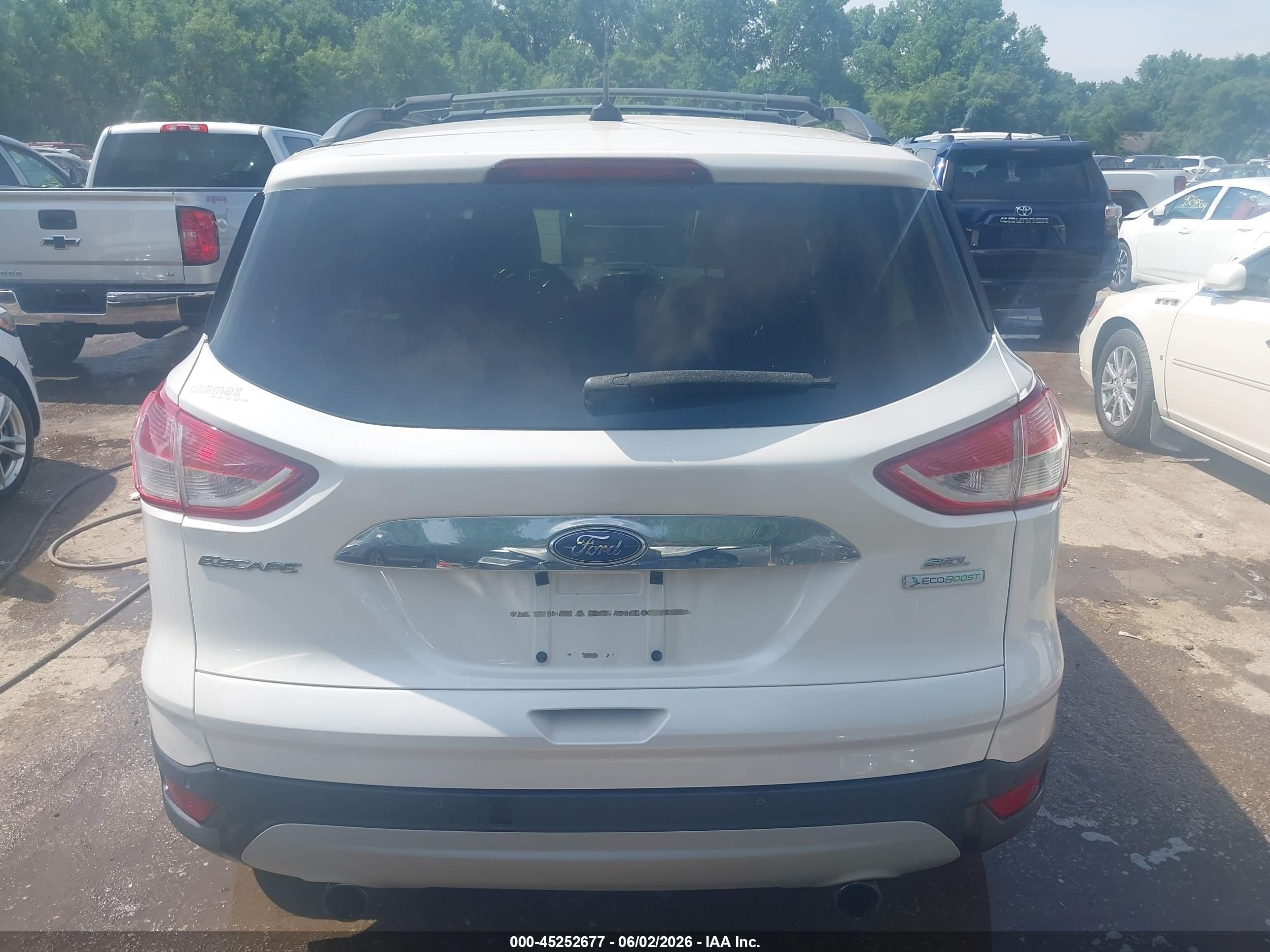 2013 Ford Escape Sel Белый vin: 1FMCU0HX5DUC85081