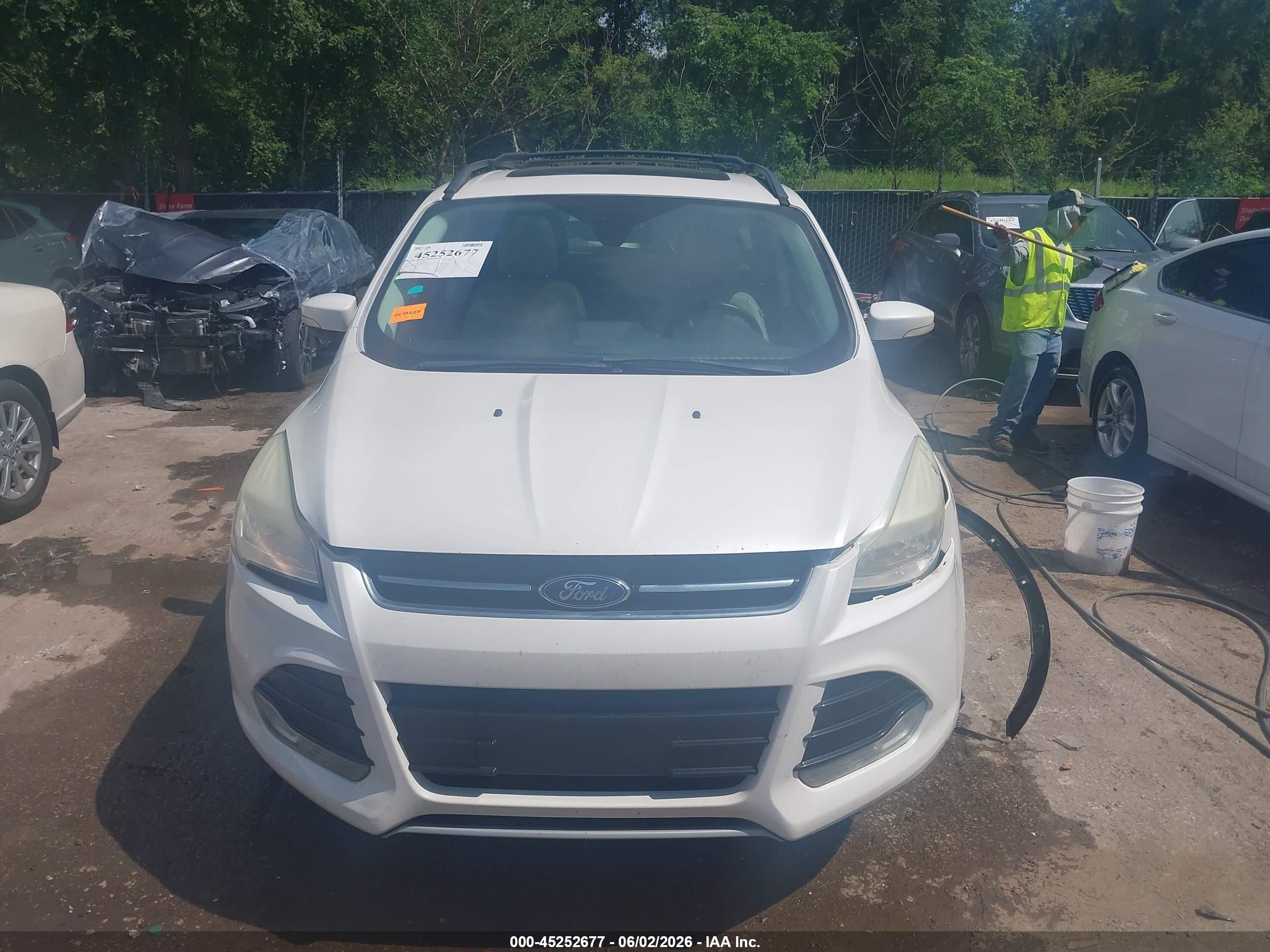 2013 Ford Escape Sel Белый vin: 1FMCU0HX5DUC85081