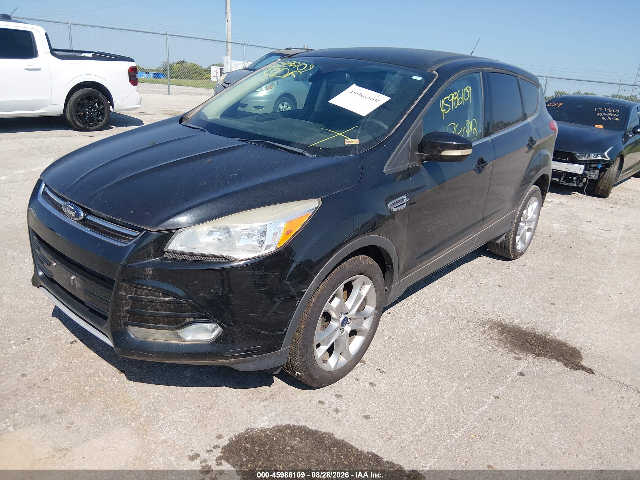 2013 Ford Escape Sel Black vin: 1FMCU0HX5DUD12179