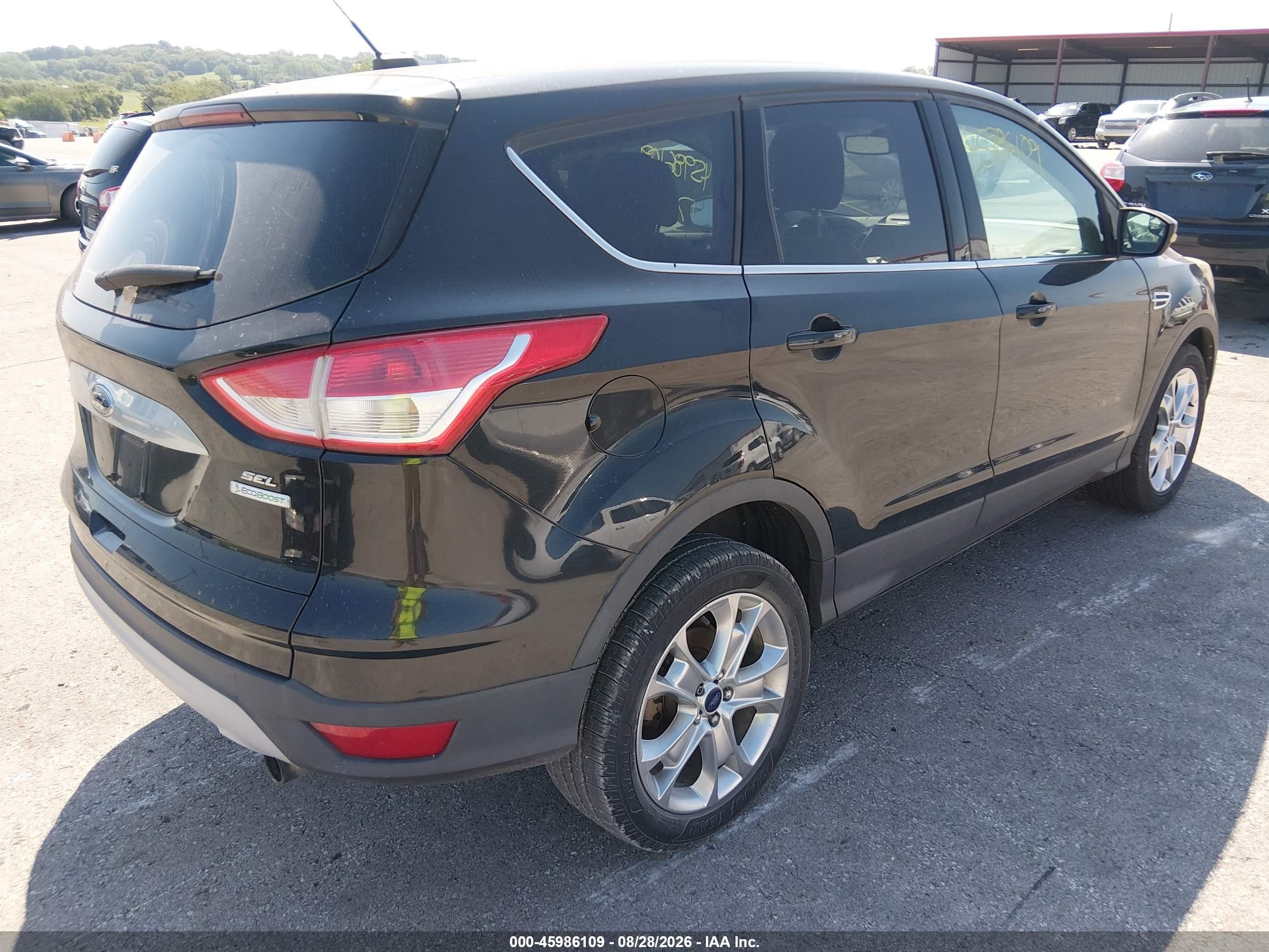2013 Ford Escape Sel Black vin: 1FMCU0HX5DUD12179