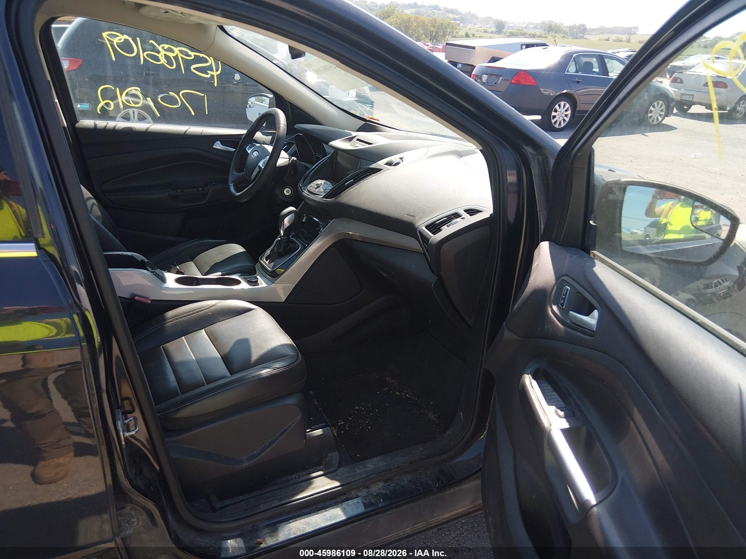 2013 Ford Escape Sel Black vin: 1FMCU0HX5DUD12179