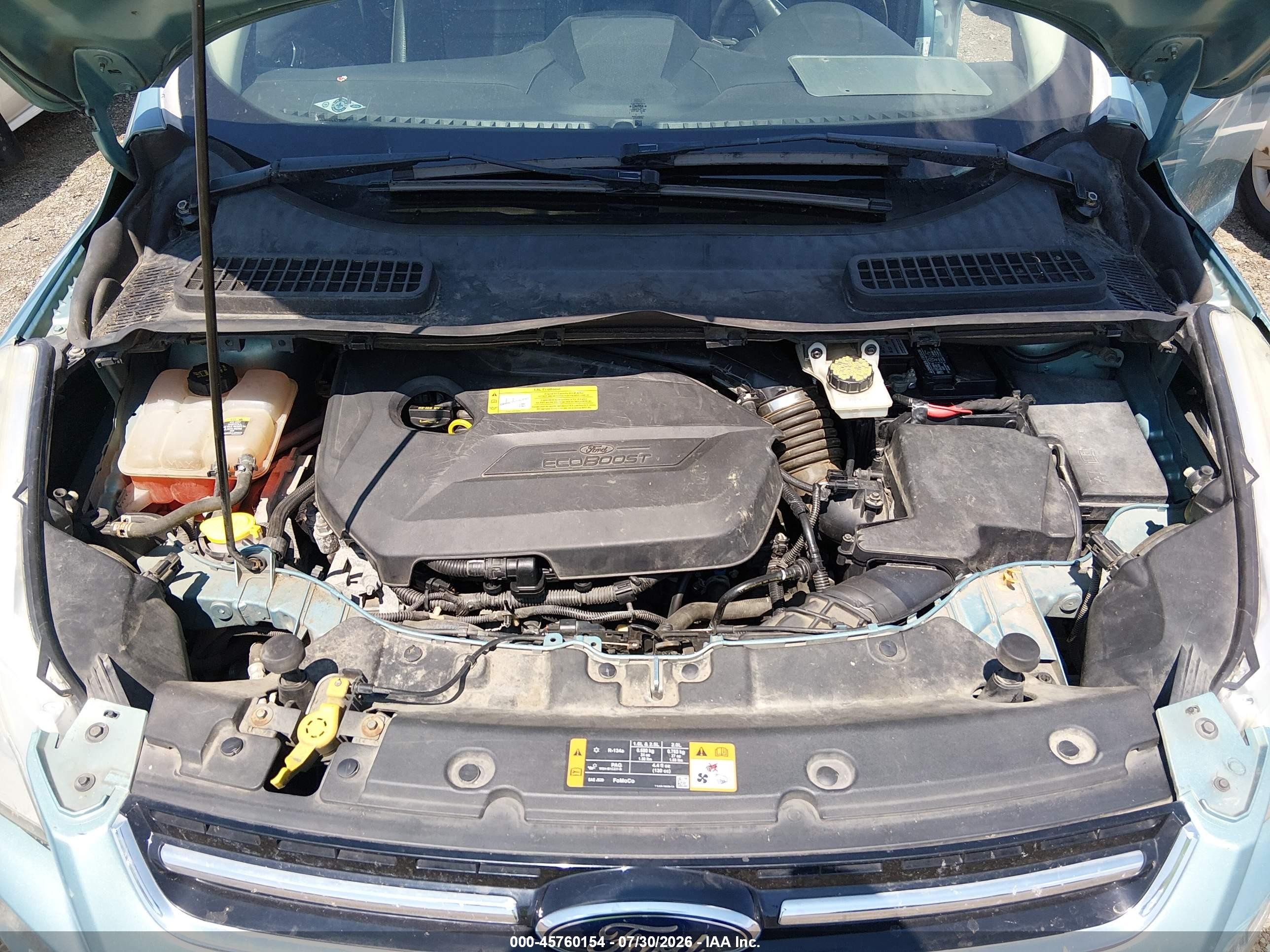 2013 Ford Escape Sel Light Blue vin: 1FMCU0HX5DUD34716