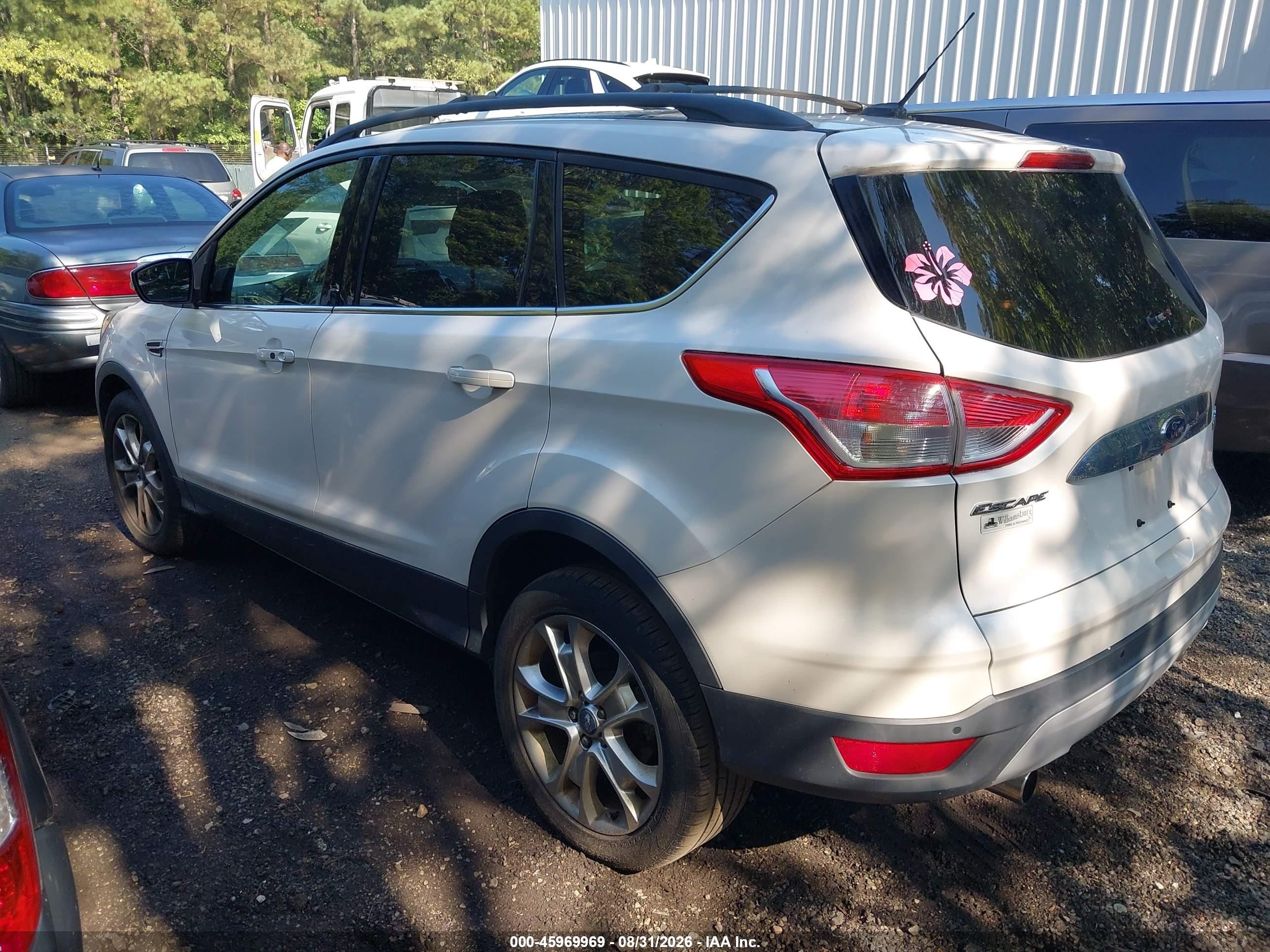 2013 Ford Escape Sel White vin: 1FMCU0HX6DUA45926