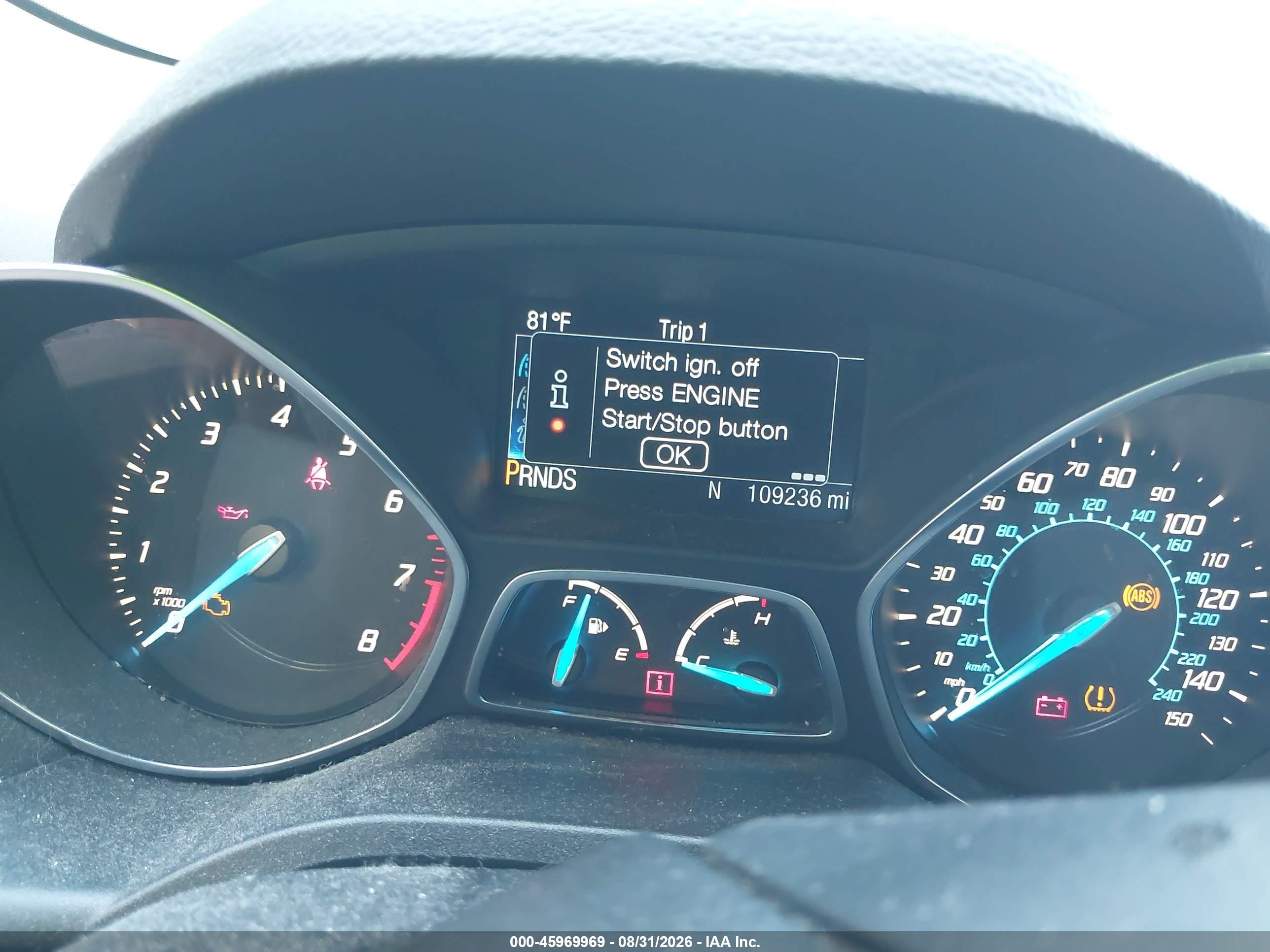 2013 Ford Escape Sel White vin: 1FMCU0HX6DUA45926