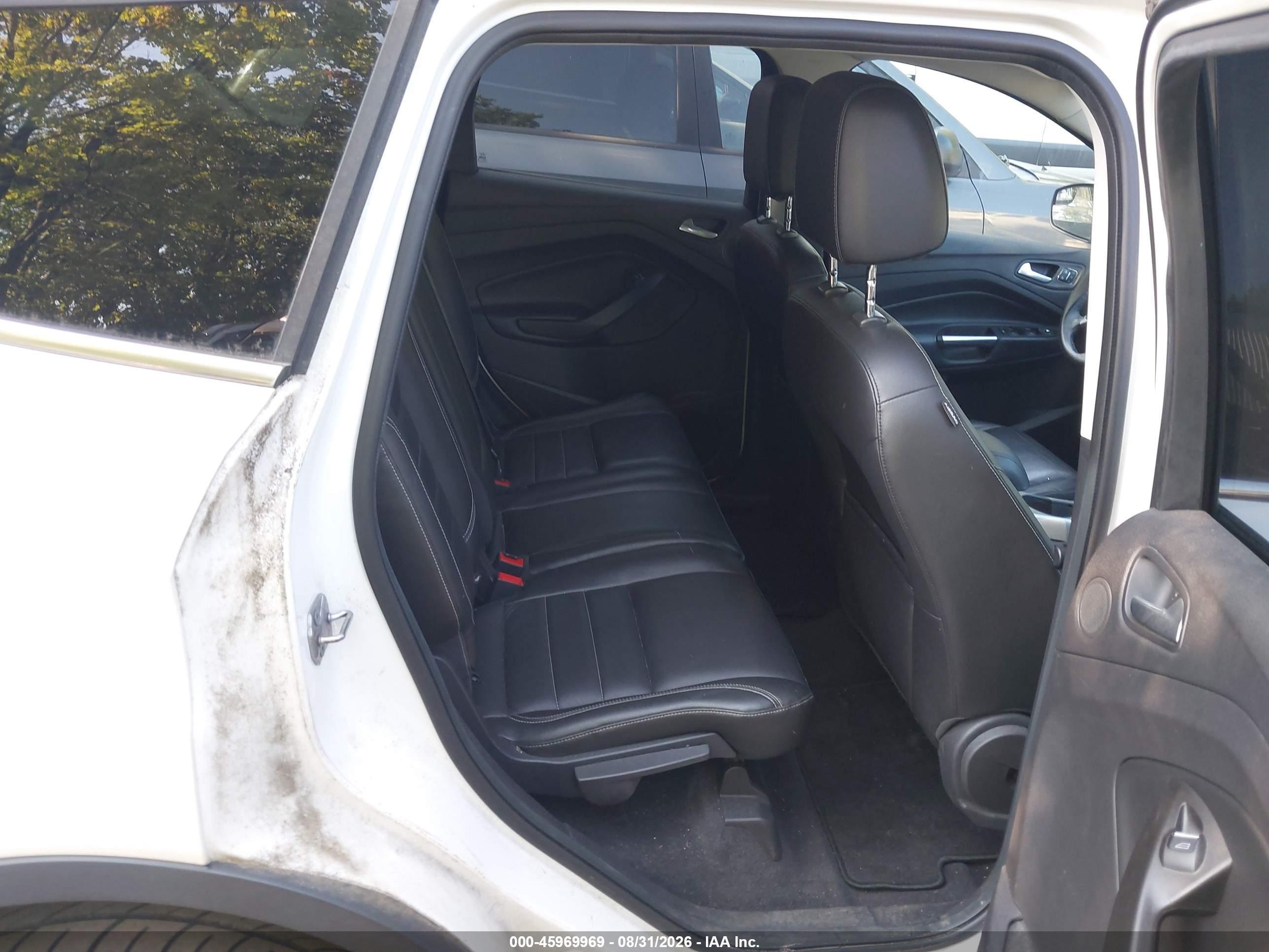 2013 Ford Escape Sel White vin: 1FMCU0HX6DUA45926