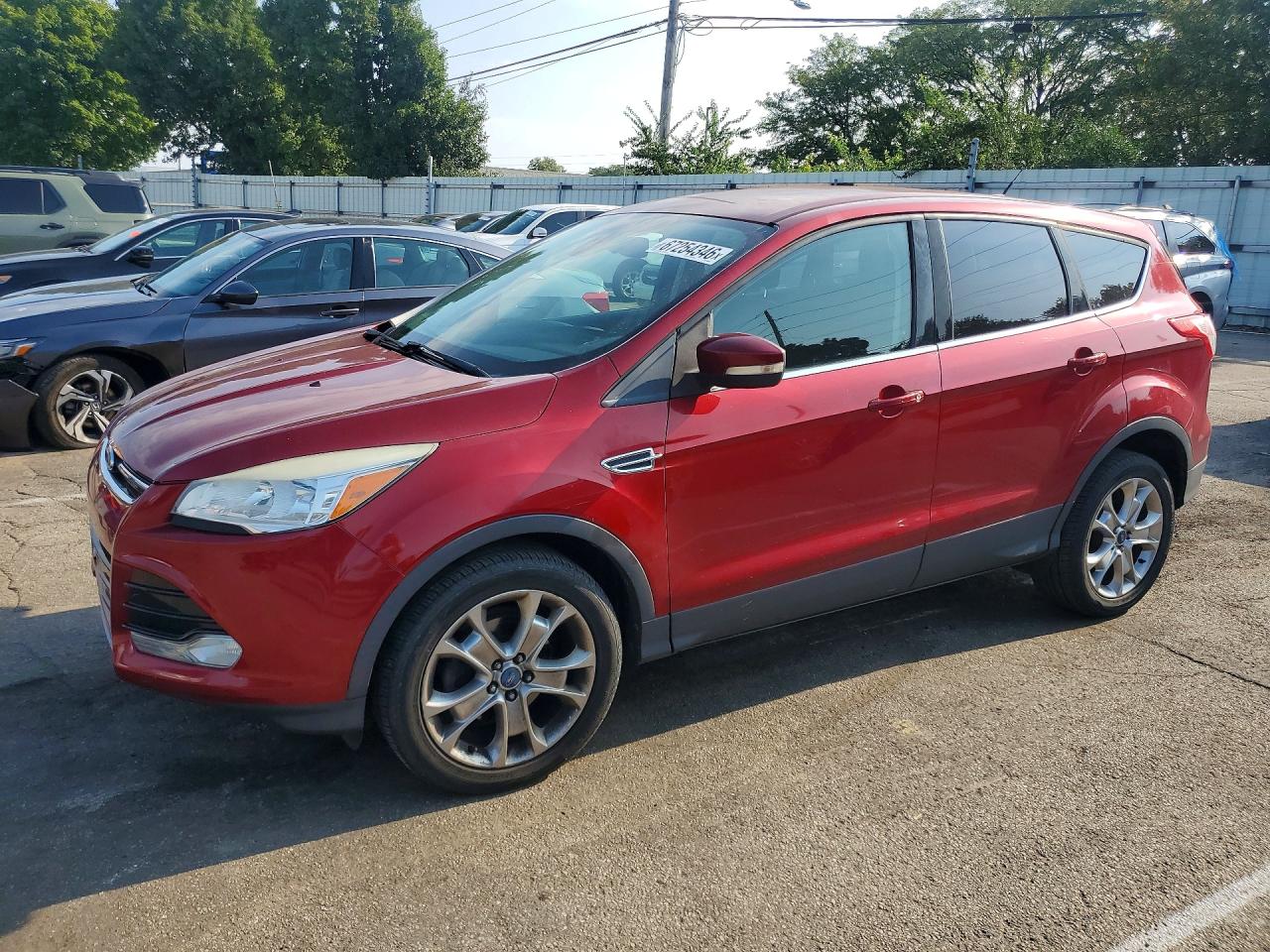 2013 Ford Escape Sel Красный vin: 1FMCU0HX6DUA61530