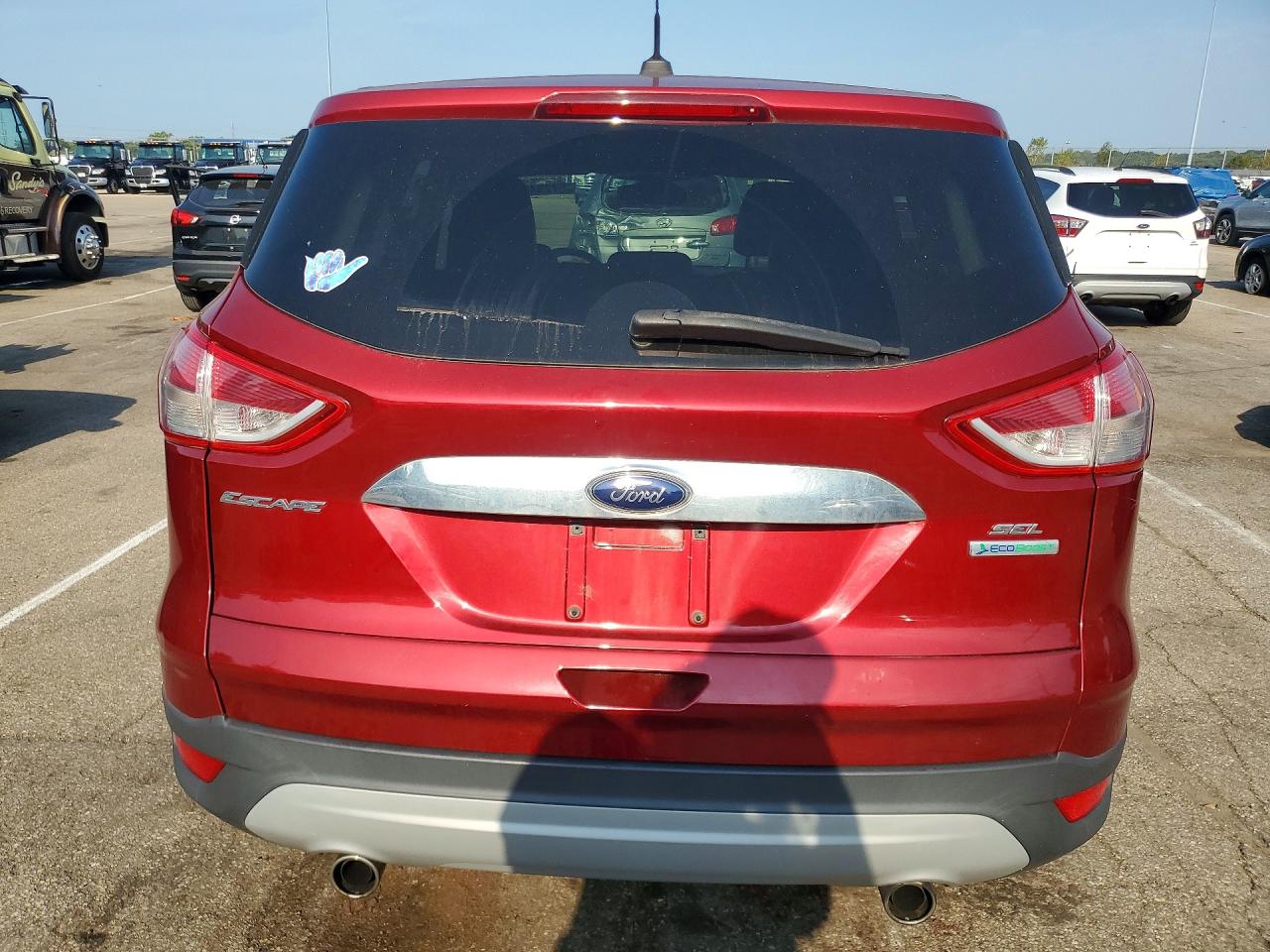 2013 Ford Escape Sel Красный vin: 1FMCU0HX6DUA61530