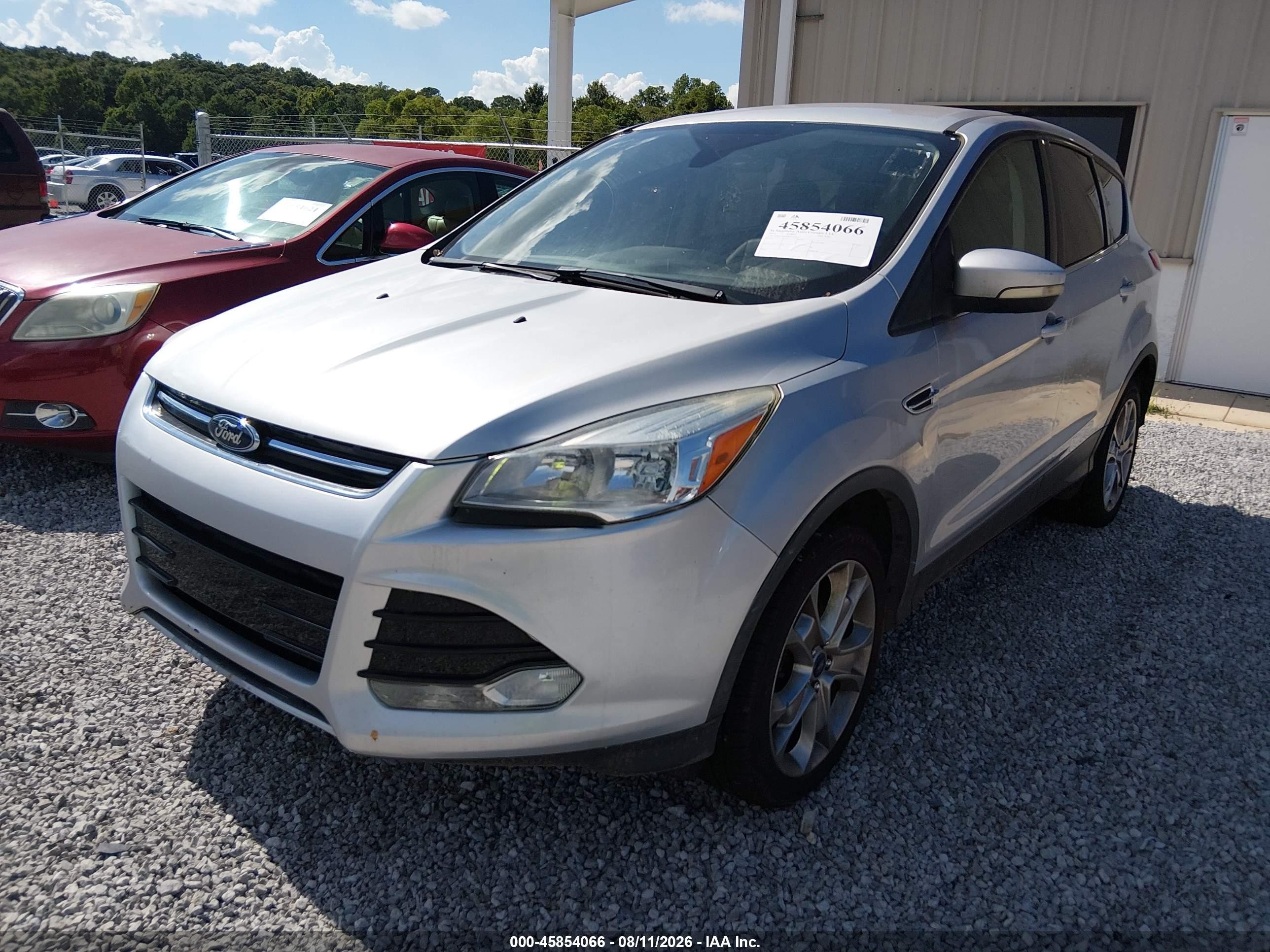 2013 Ford Escape Sel Silver vin: 1FMCU0HX6DUA95631