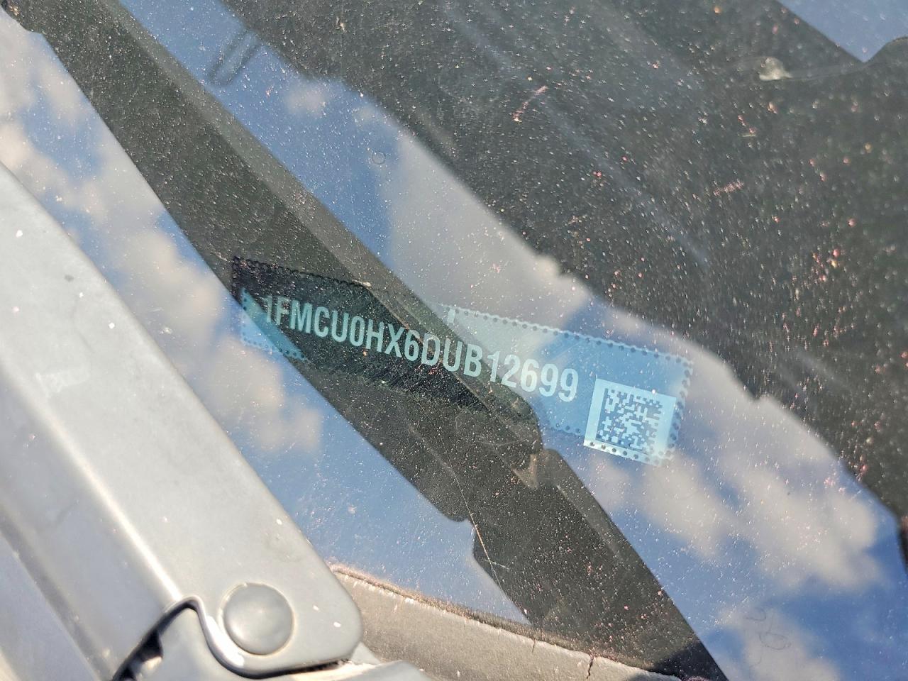 2013 Ford Escape Sel Charcoal vin: 1FMCU0HX6DUB12699