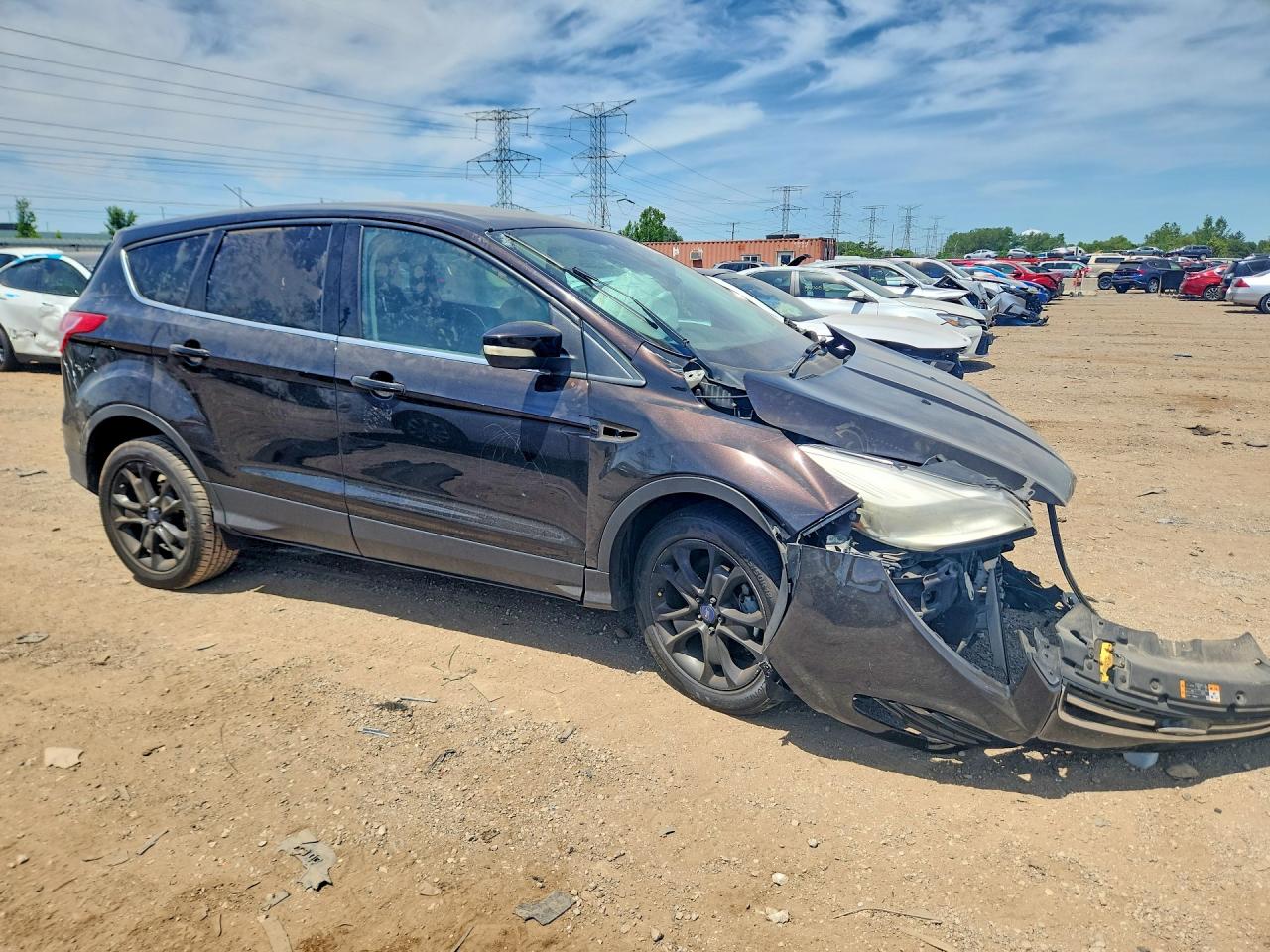 2013 Ford Escape Sel Brown vin: 1FMCU0HX6DUC43955