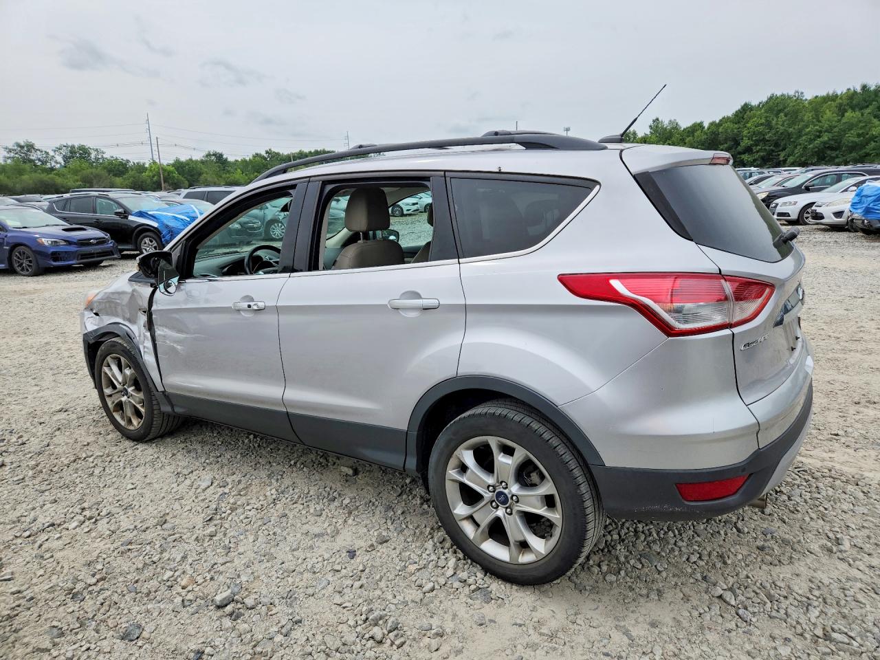 2013 Ford Escape Sel Silver vin: 1FMCU0HX6DUD35924