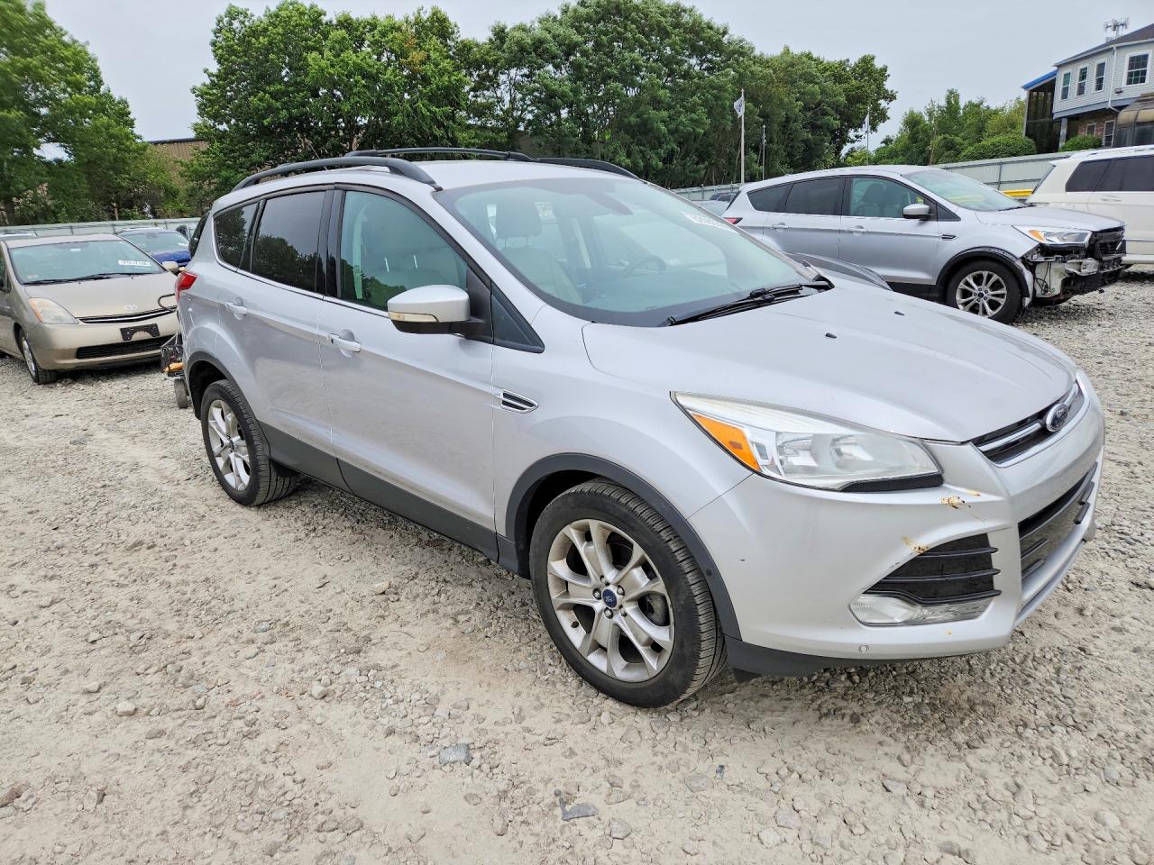 2013 Ford Escape Sel Silver vin: 1FMCU0HX6DUD35924