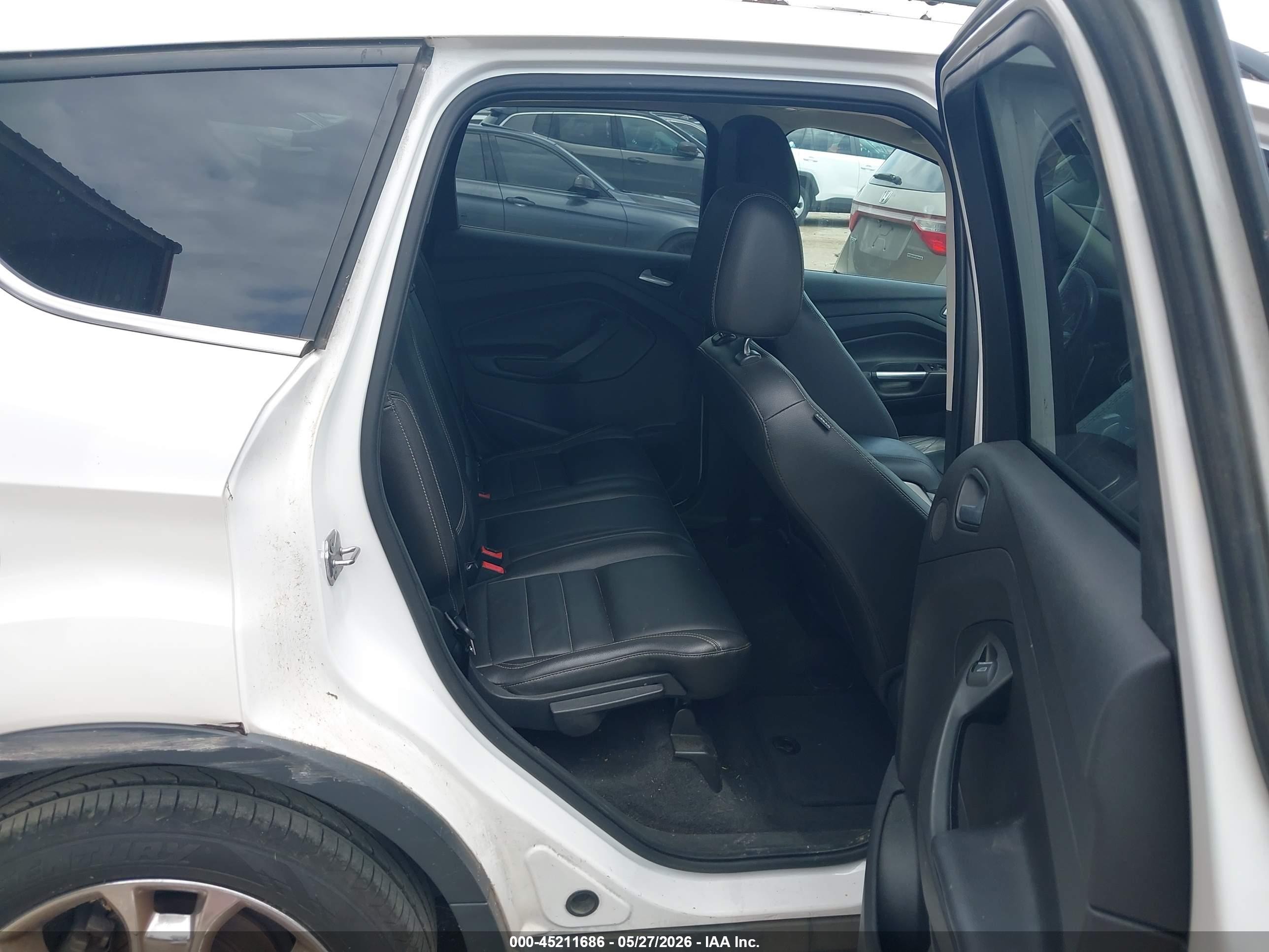 2013 Ford Escape Sel White vin: 1FMCU0HX6DUD68647