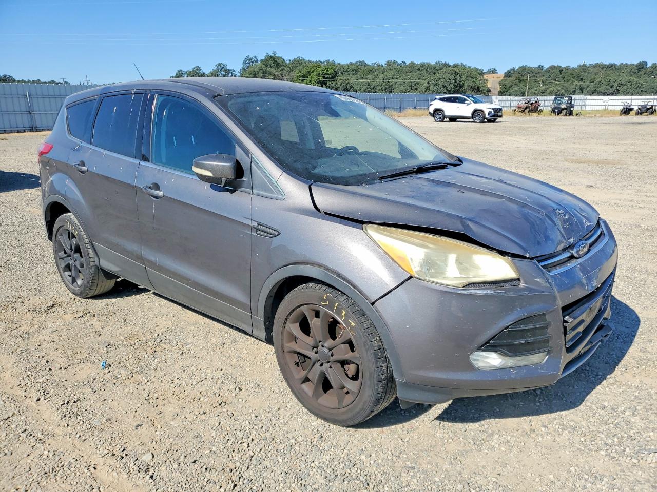 2013 Ford Escape Sel Gray vin: 1FMCU0HX7DUA81544