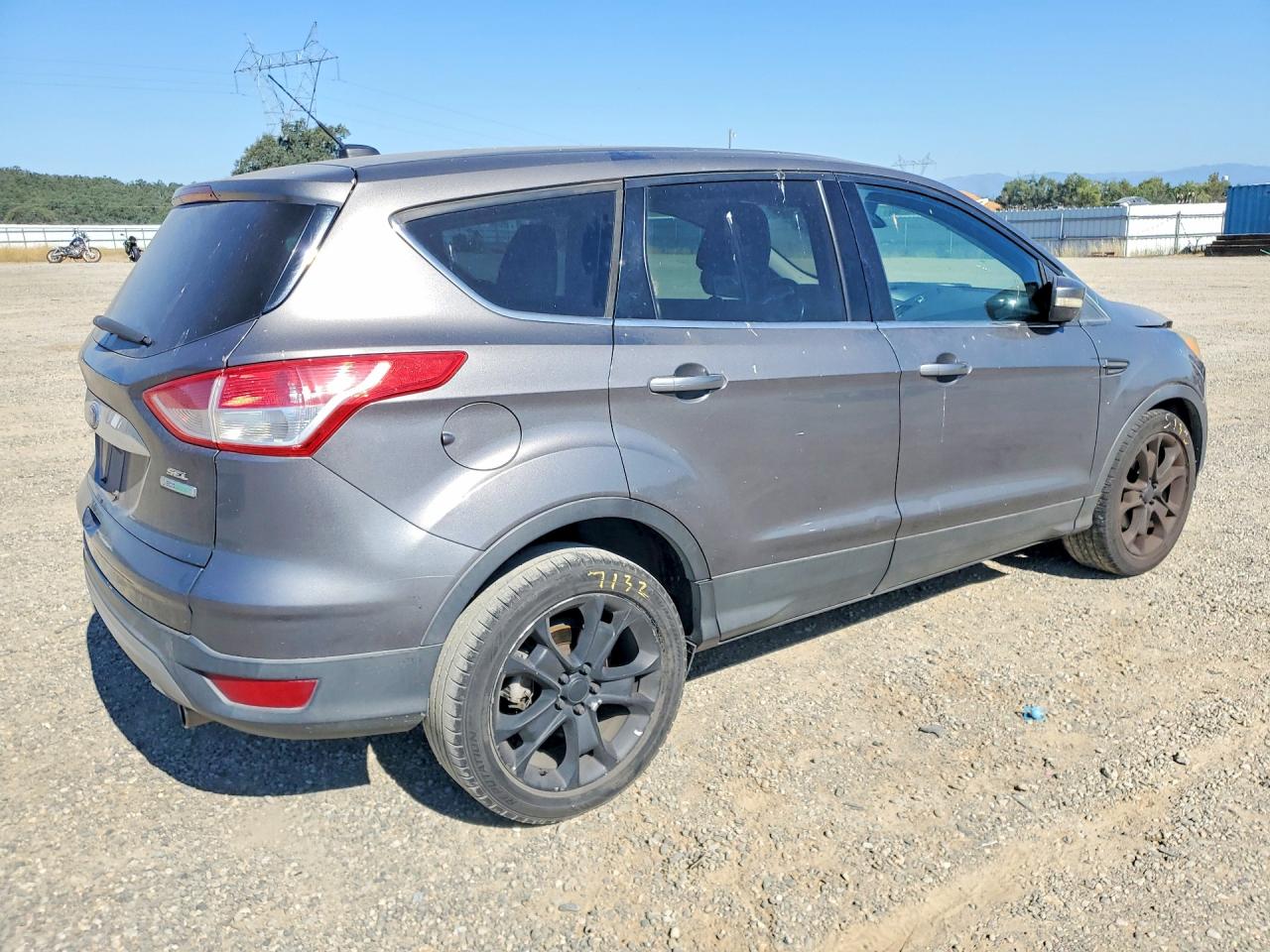 2013 Ford Escape Sel Gray vin: 1FMCU0HX7DUA81544