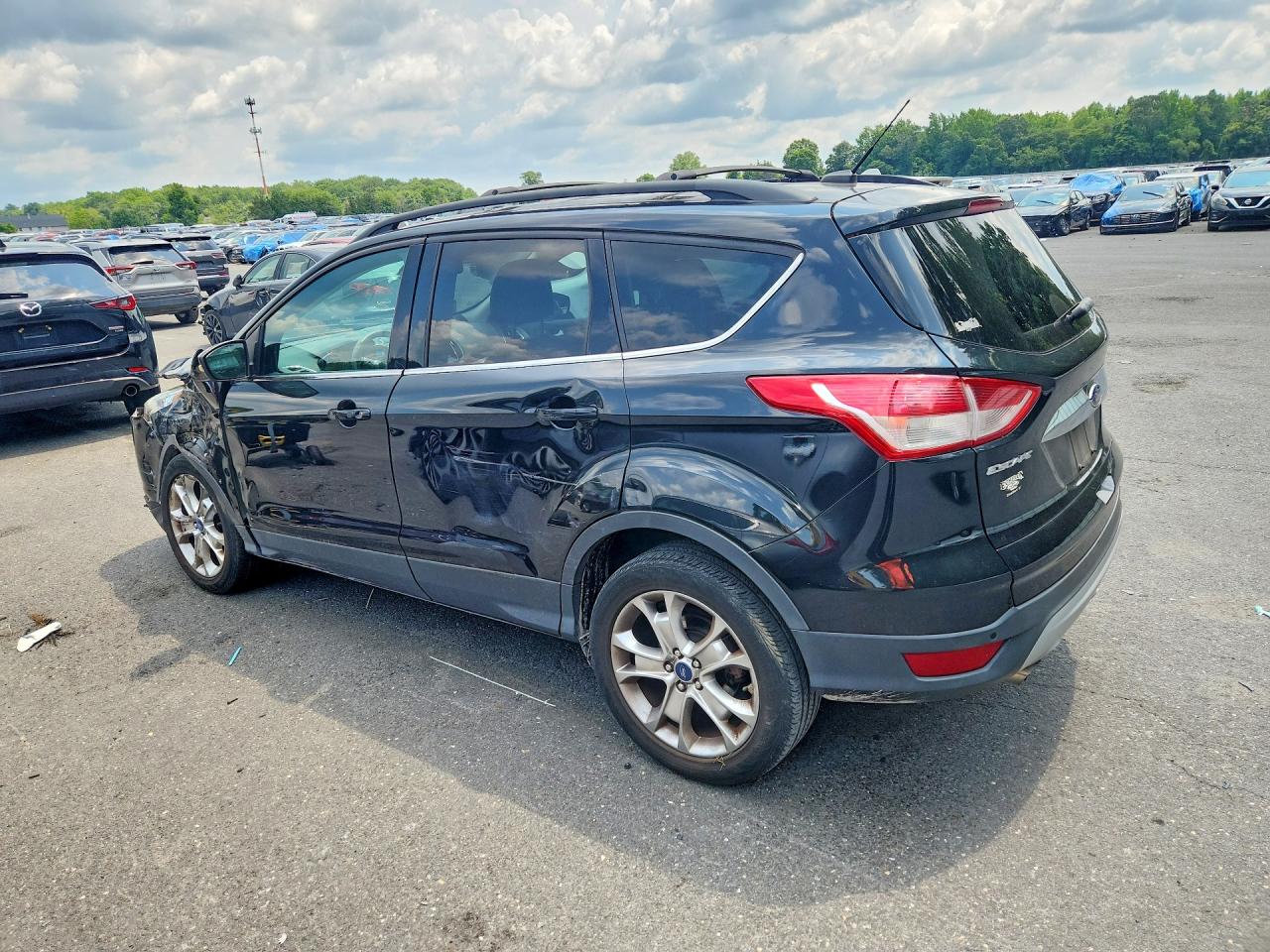 2013 Ford Escape Sel Черный vin: 1FMCU0HX7DUD47760