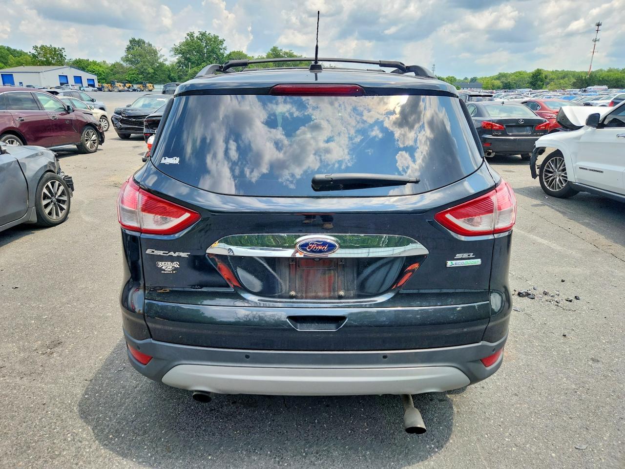 2013 Ford Escape Sel Черный vin: 1FMCU0HX7DUD47760