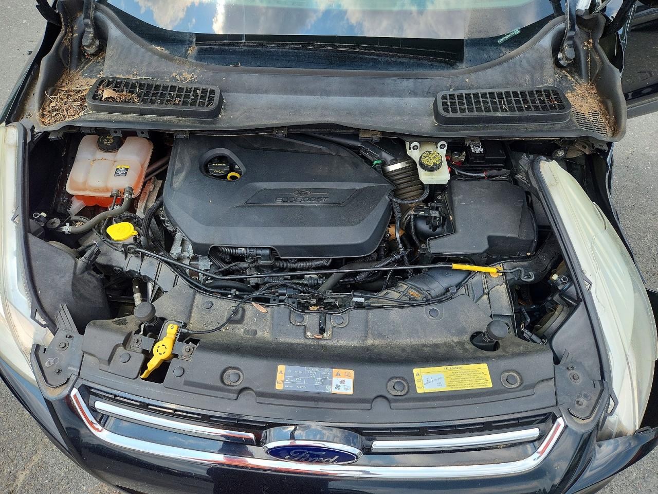 2013 Ford Escape Sel Черный vin: 1FMCU0HX7DUD47760