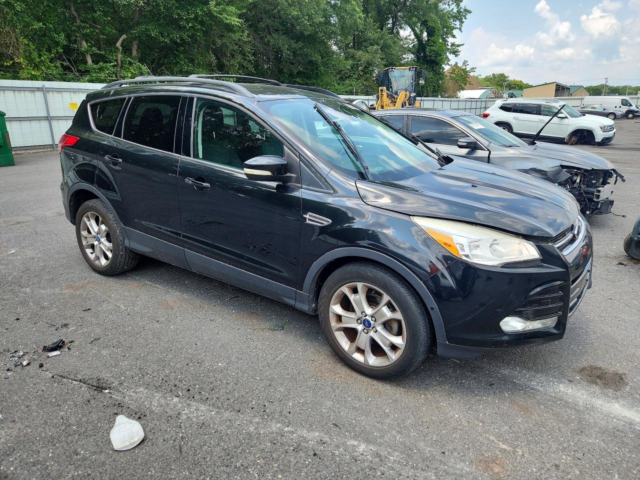 2013 Ford Escape Sel Черный vin: 1FMCU0HX7DUD47760