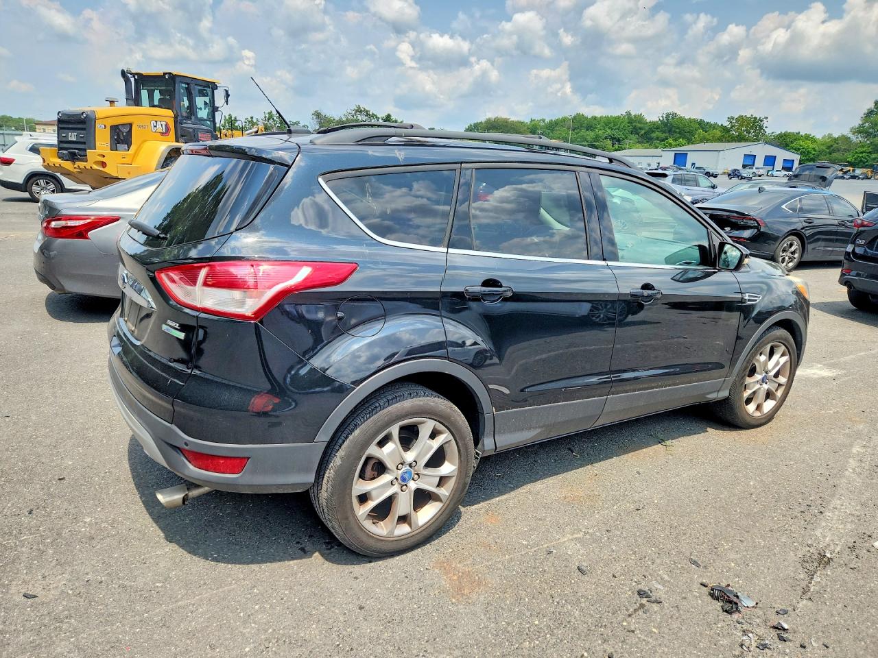 2013 Ford Escape Sel Черный vin: 1FMCU0HX7DUD47760