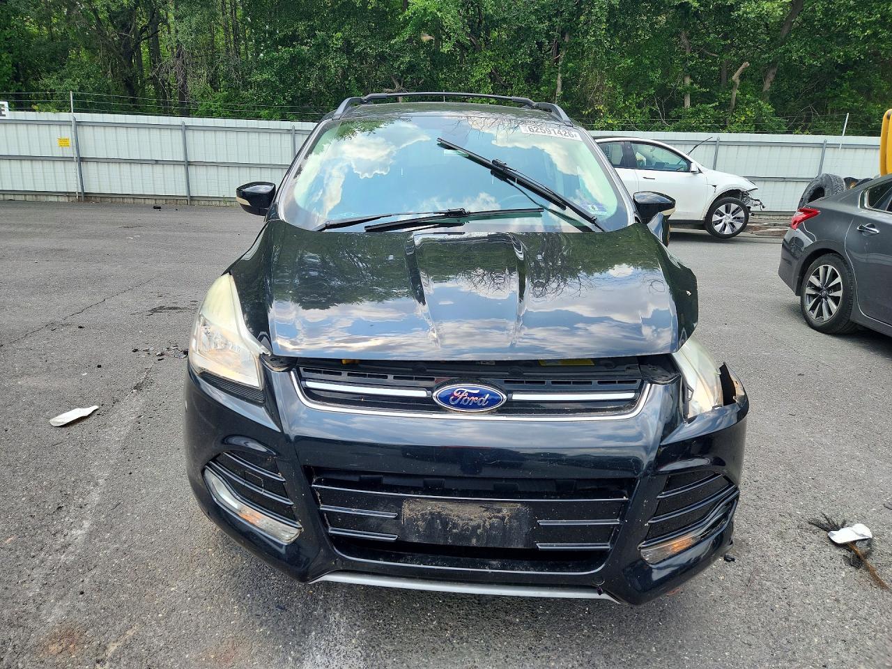 2013 Ford Escape Sel Черный vin: 1FMCU0HX7DUD47760