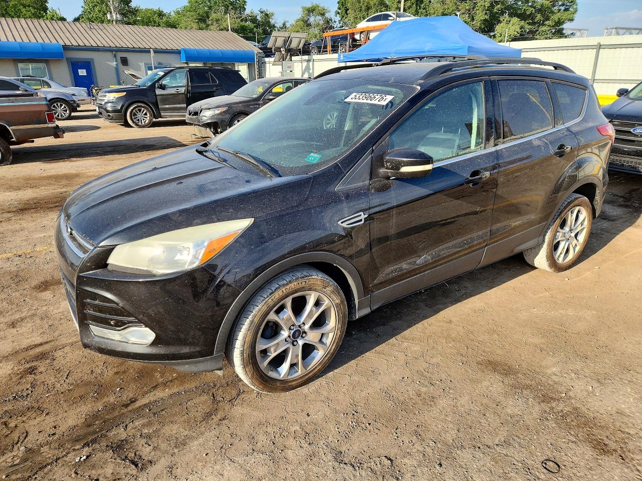 2013 Ford Escape Sel Black vin: 1FMCU0HX7DUD52568