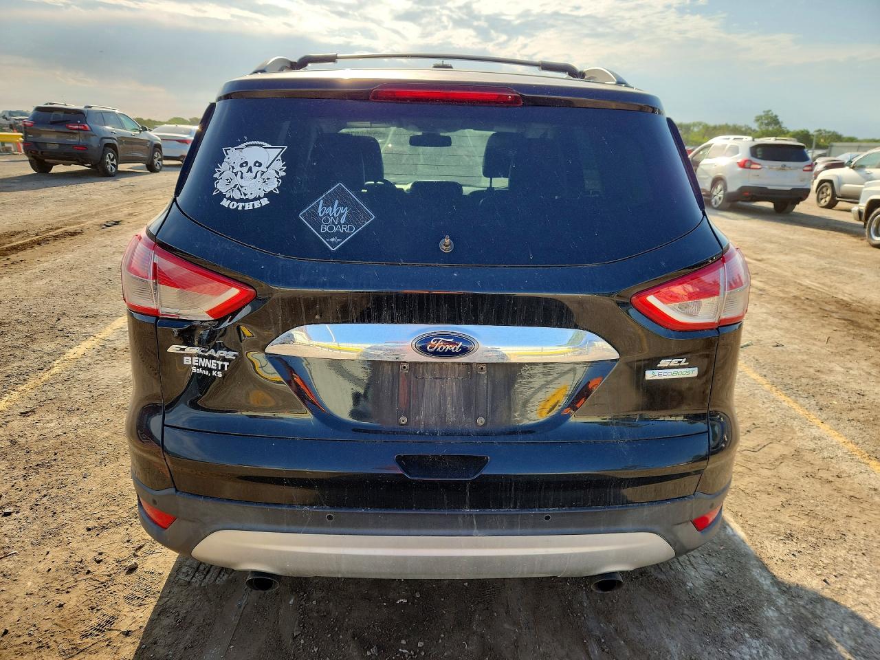 2013 Ford Escape Sel Black vin: 1FMCU0HX7DUD52568