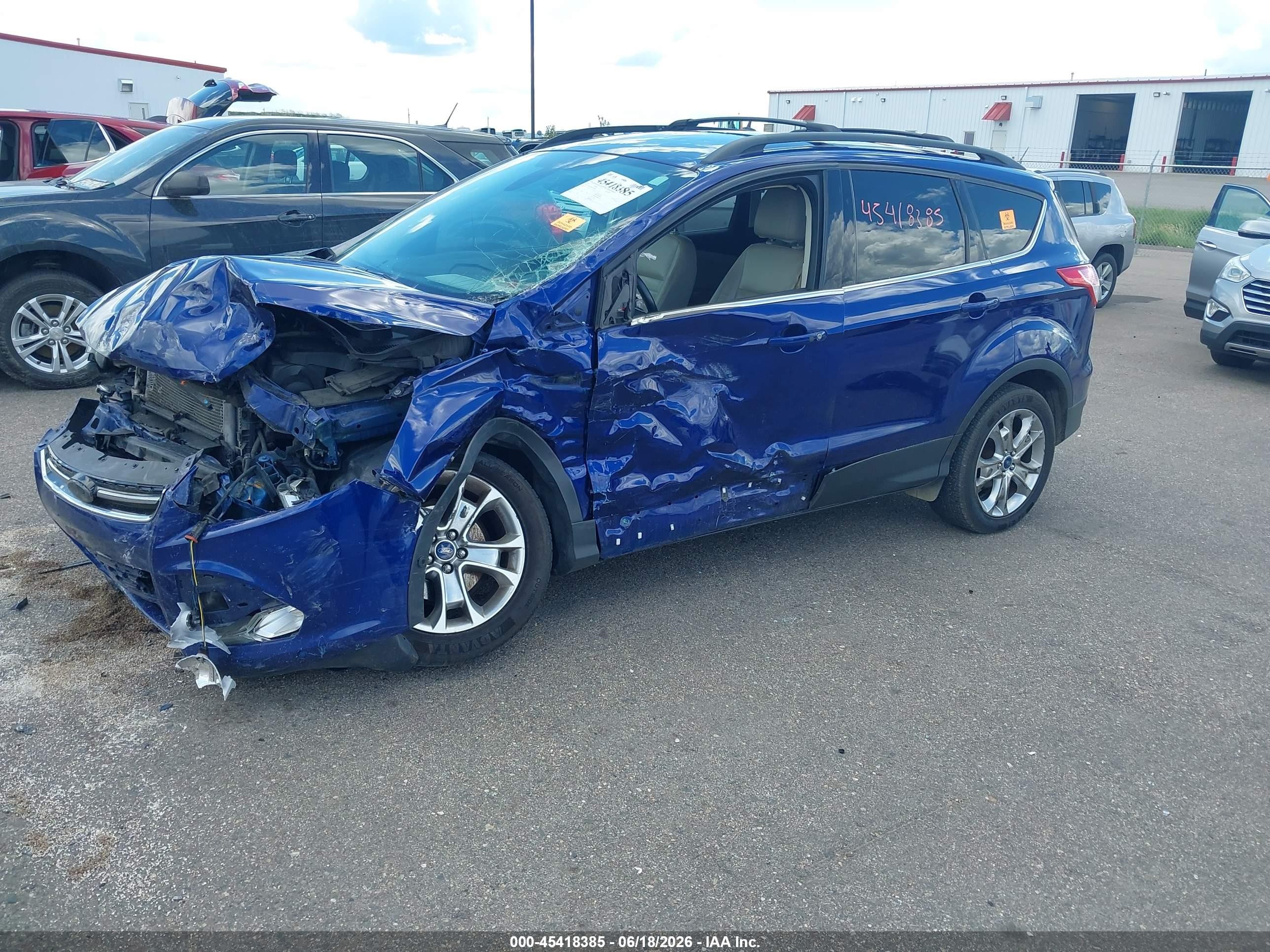 2013 Ford Escape Sel Blue vin: 1FMCU0HX8DUB08430