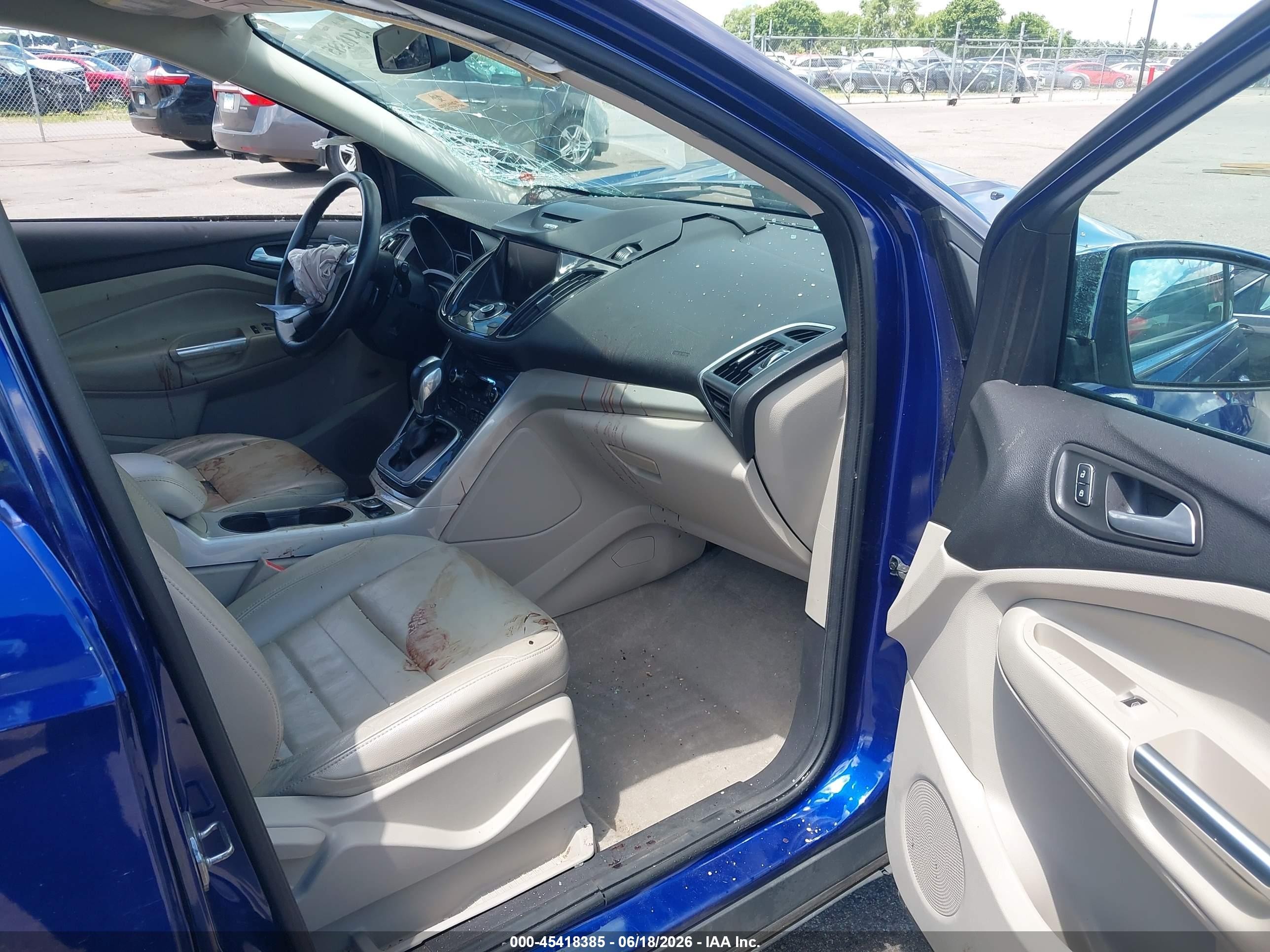2013 Ford Escape Sel Blue vin: 1FMCU0HX8DUB08430