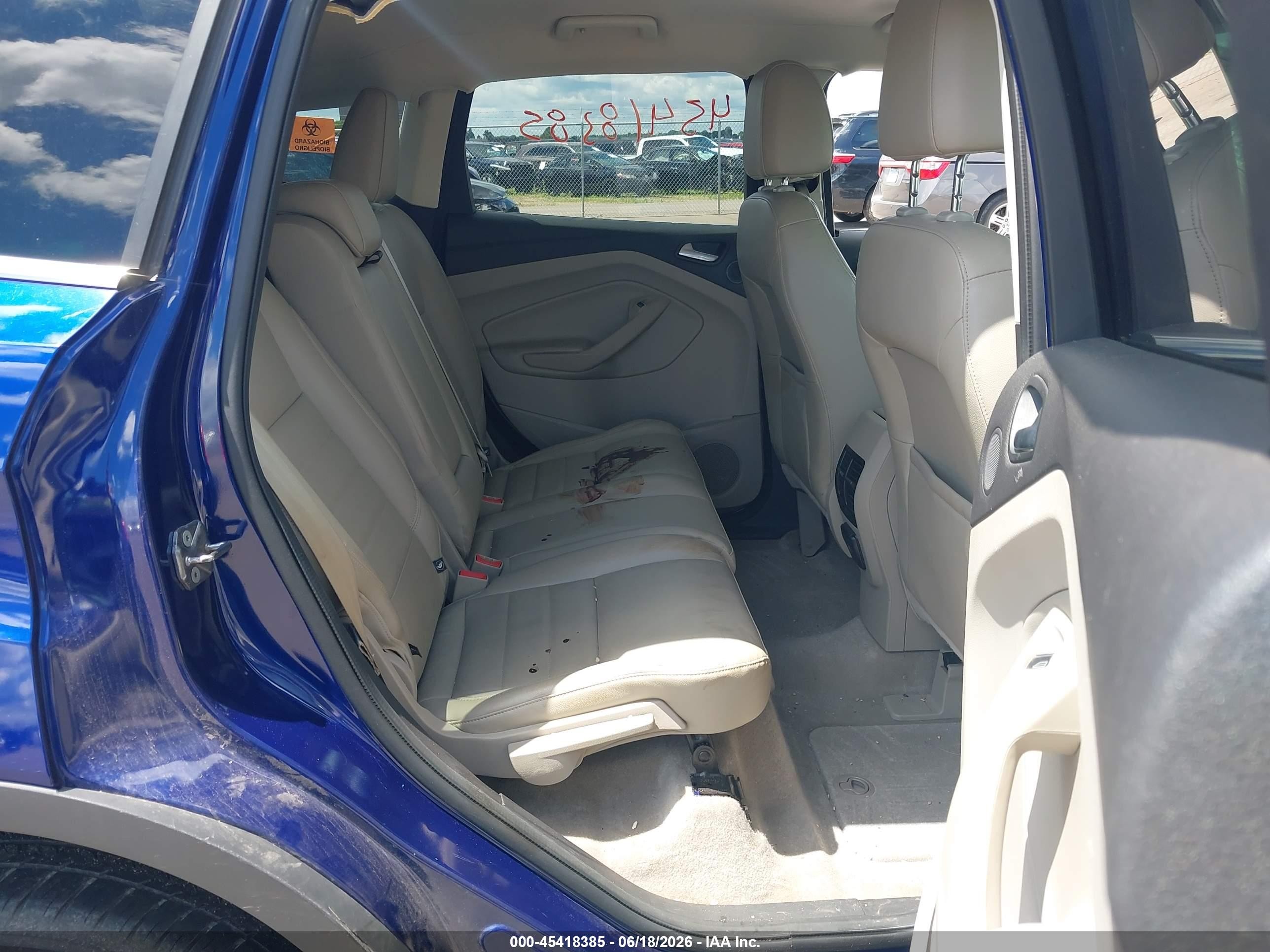 2013 Ford Escape Sel Blue vin: 1FMCU0HX8DUB08430