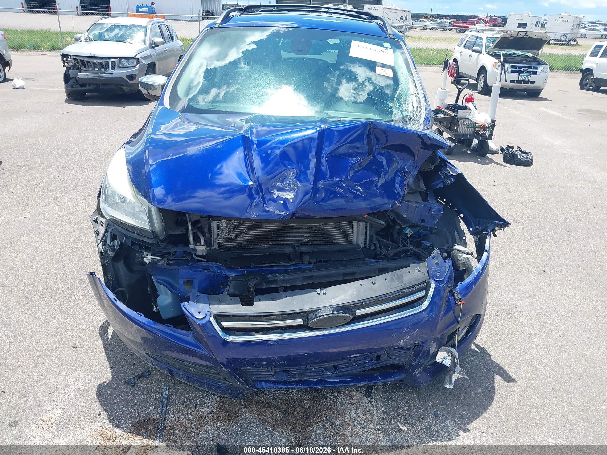 2013 Ford Escape Sel Blue vin: 1FMCU0HX8DUB08430