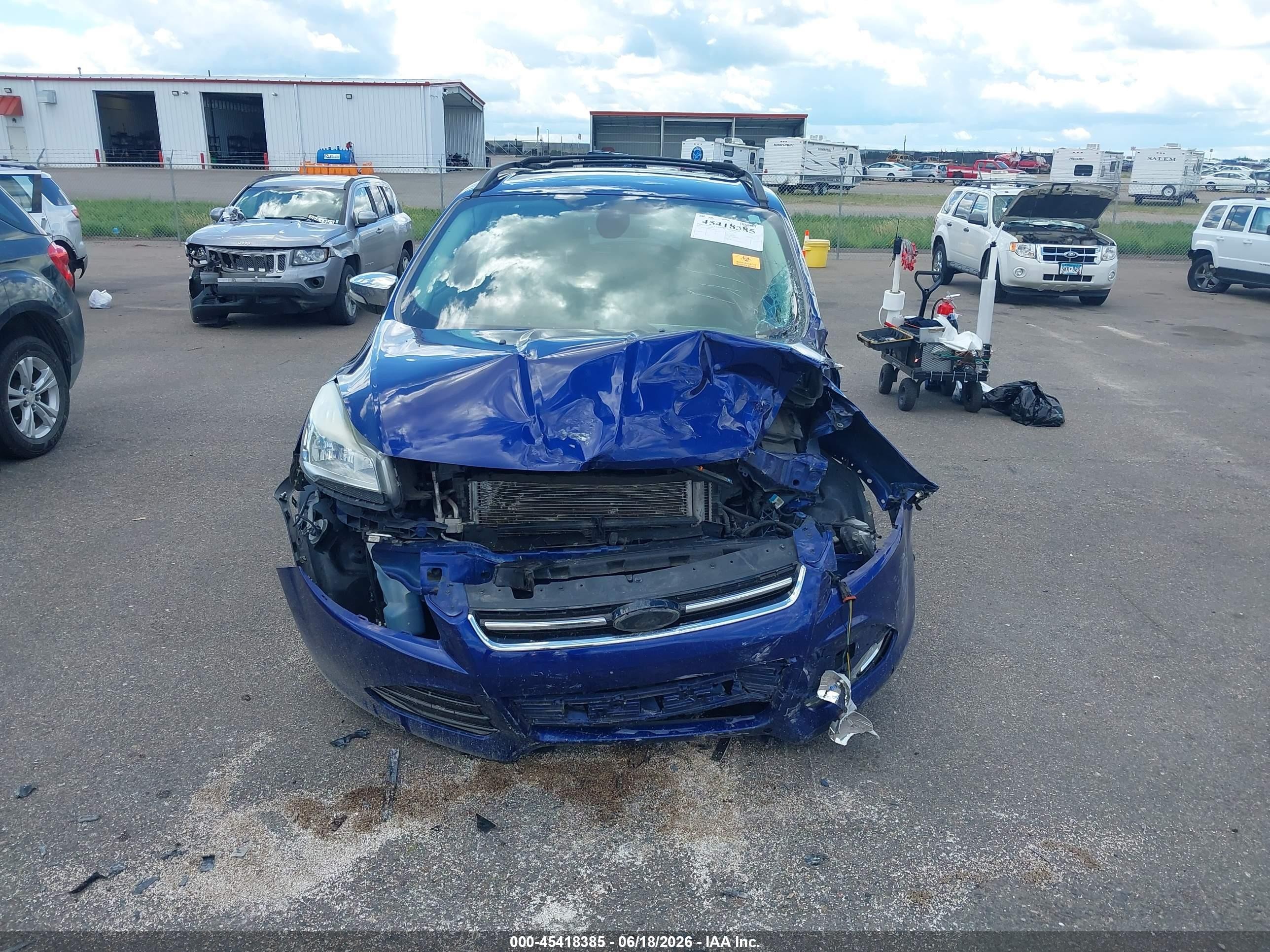 2013 Ford Escape Sel Blue vin: 1FMCU0HX8DUB08430