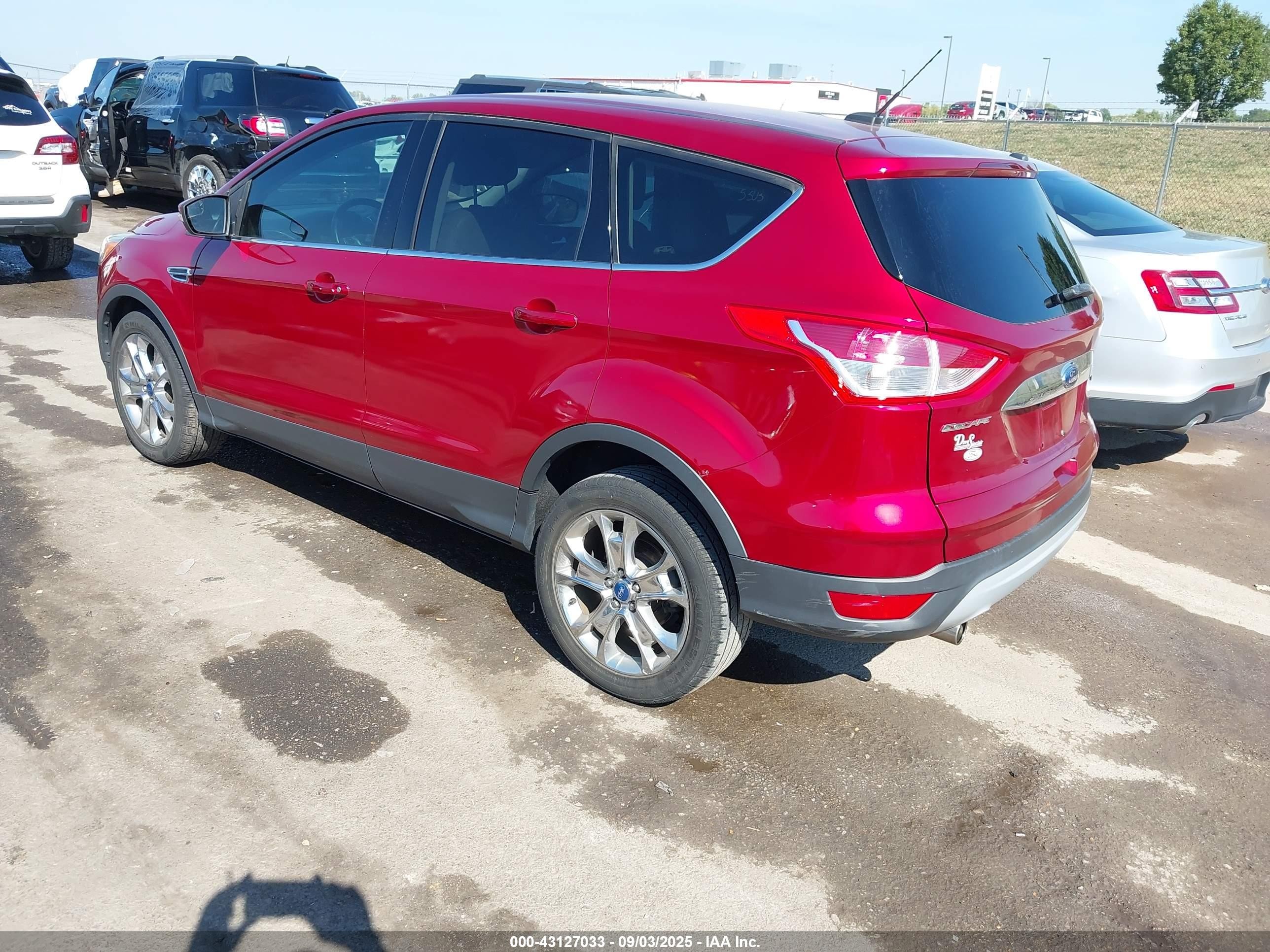 2013 Ford Escape Sel Red vin: 1FMCU0HX8DUC20368