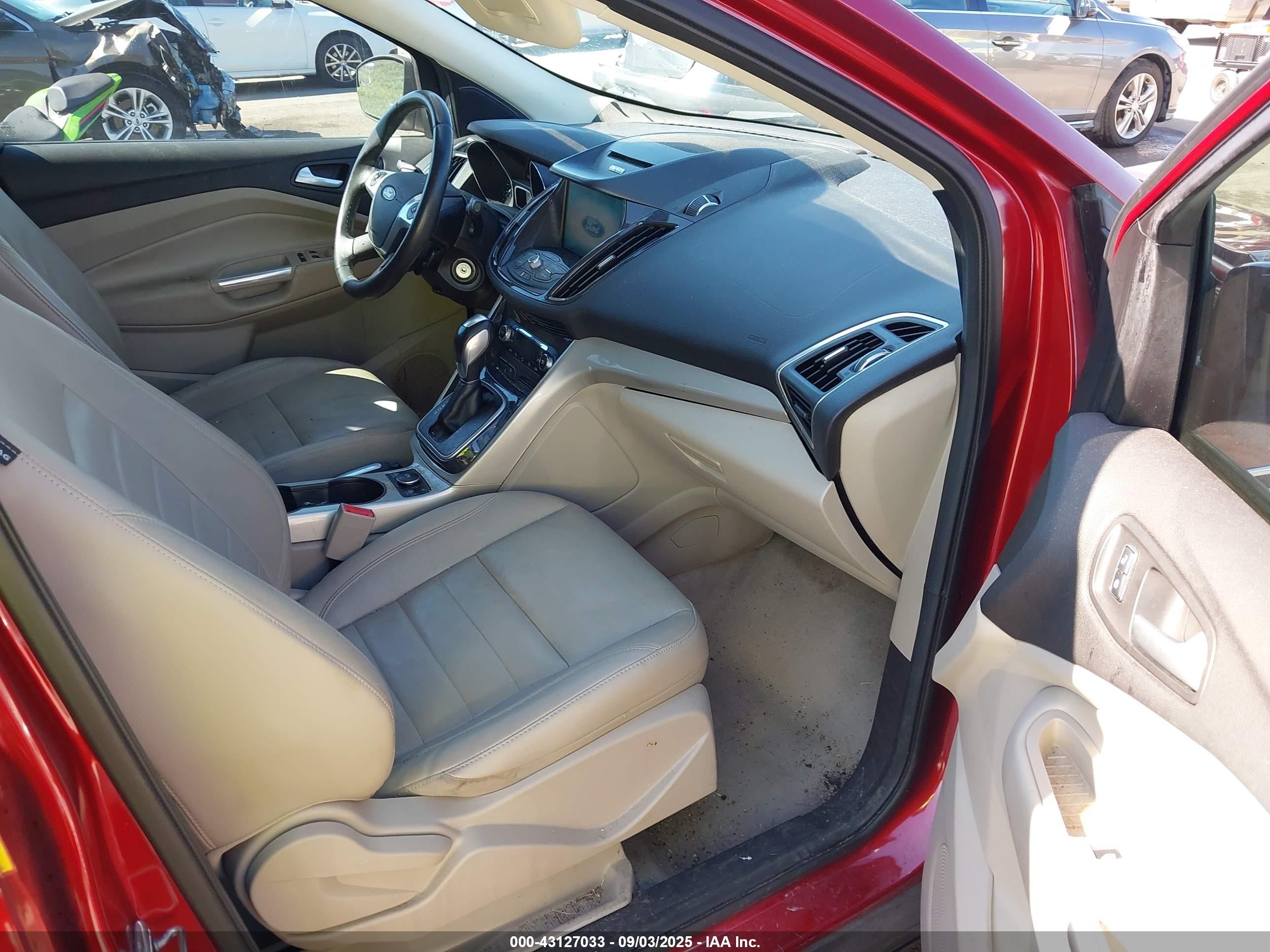 2013 Ford Escape Sel Red vin: 1FMCU0HX8DUC20368