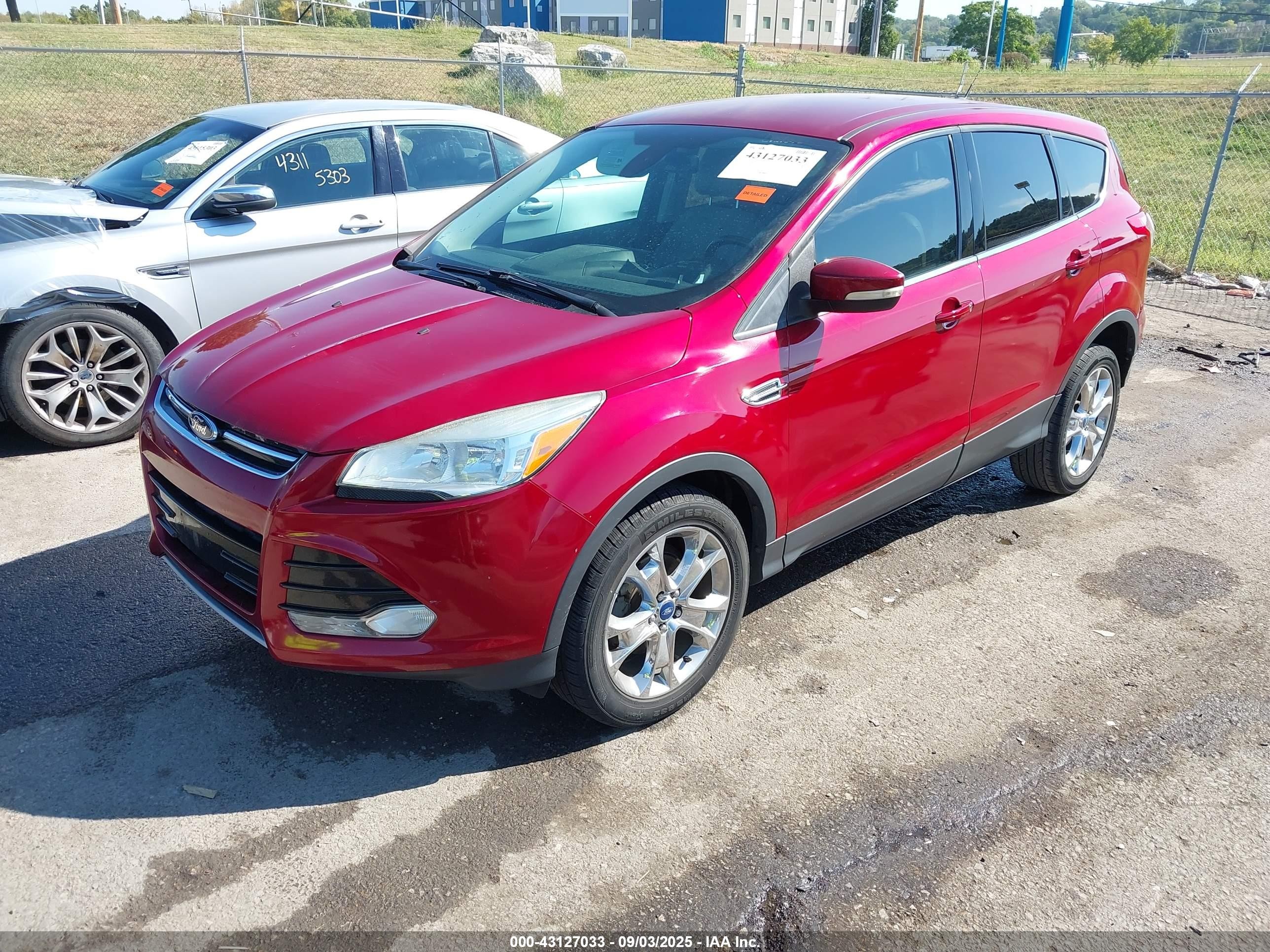 2013 Ford Escape Sel Red vin: 1FMCU0HX8DUC20368