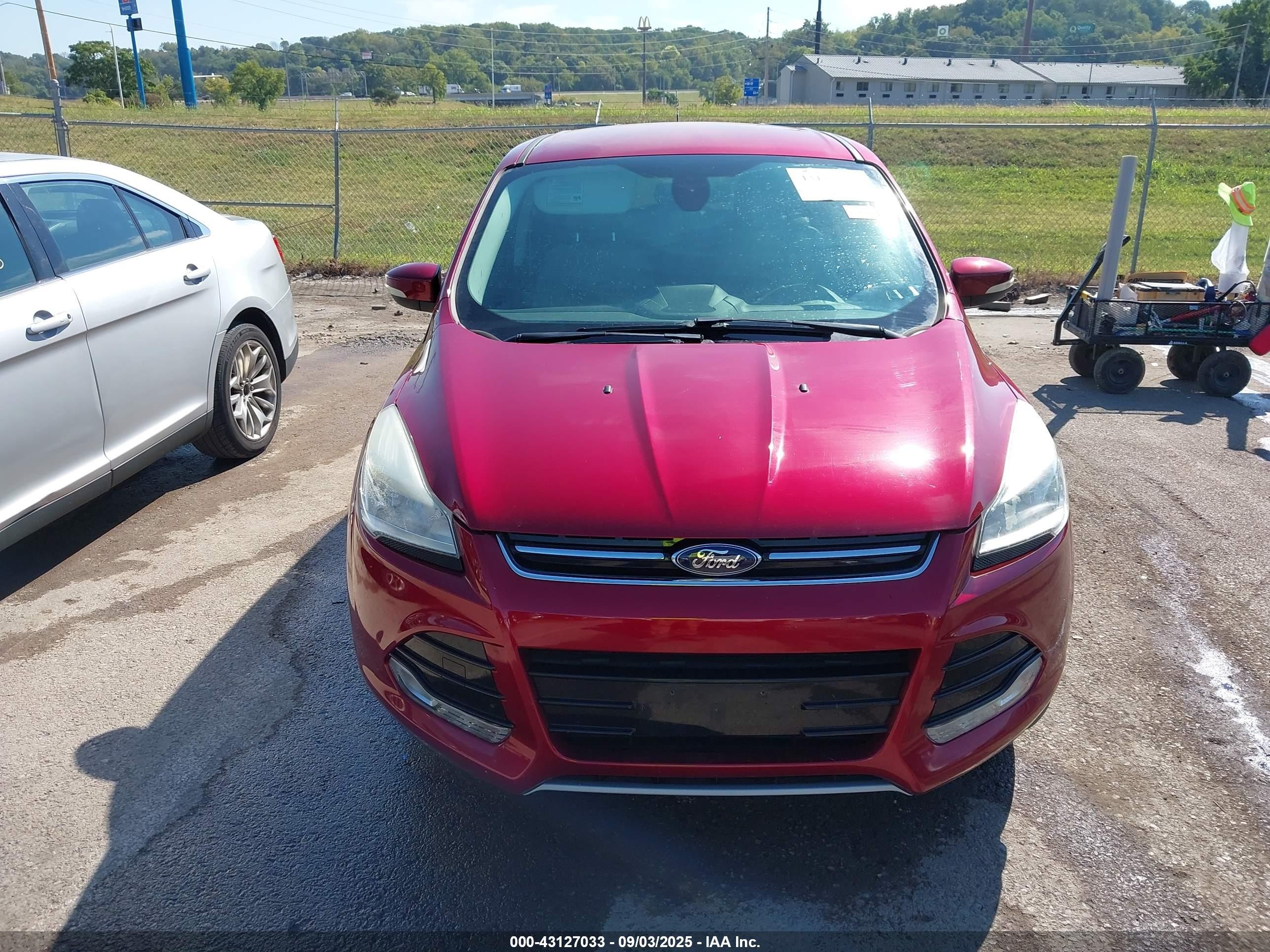 2013 Ford Escape Sel Red vin: 1FMCU0HX8DUC20368