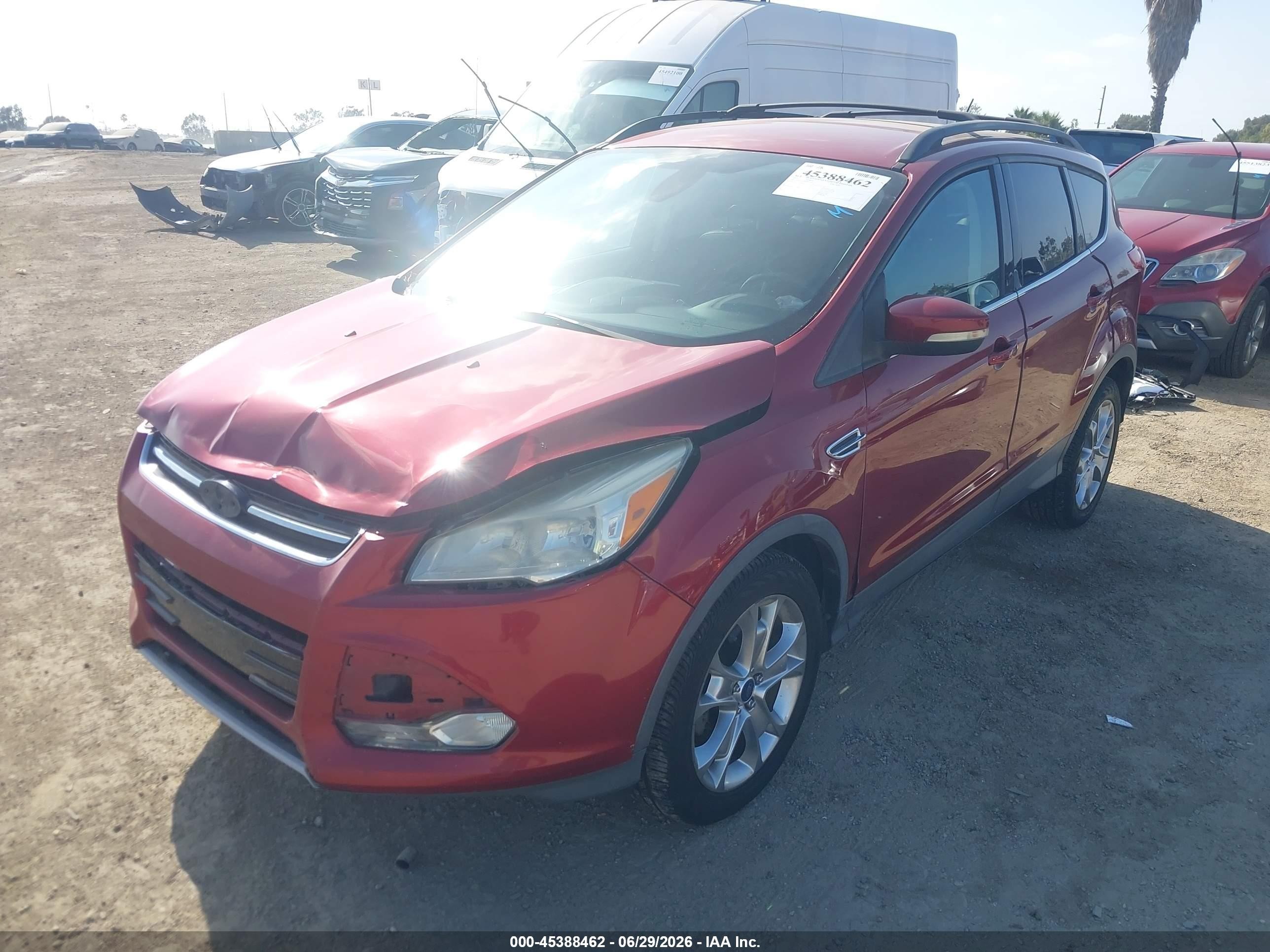 2013 Ford Escape Sel Red vin: 1FMCU0HX8DUC55217