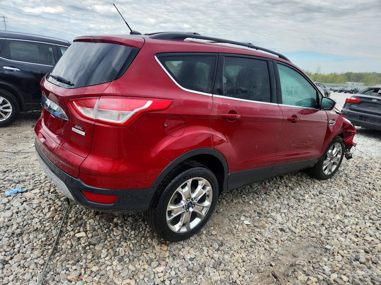2013 Ford Escape Sel Burgundy vin: 1FMCU0HX8DUD36010