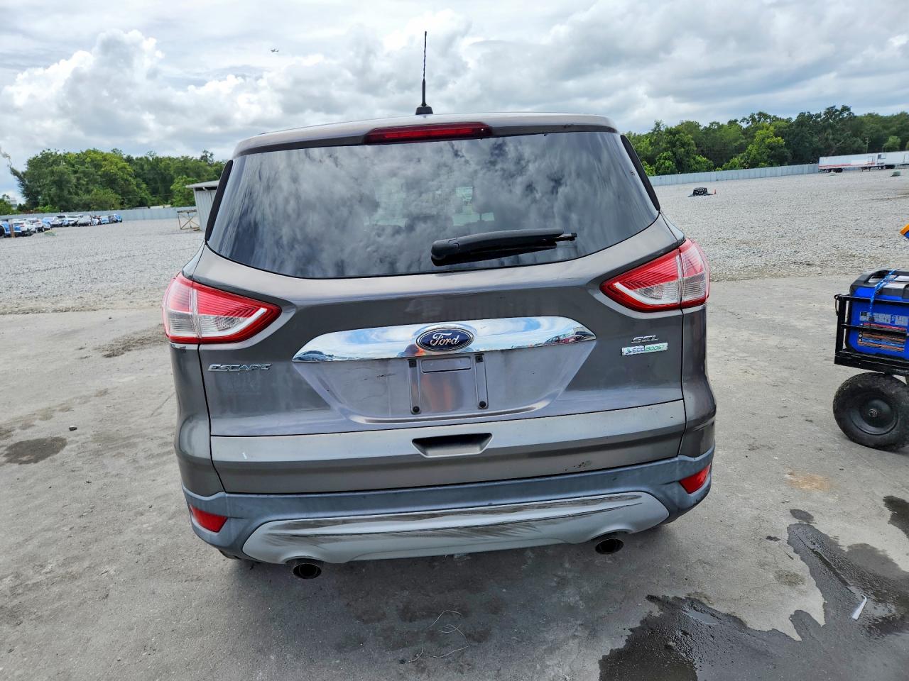 2013 Ford Escape Sel Gray vin: 1FMCU0HX8DUD49128