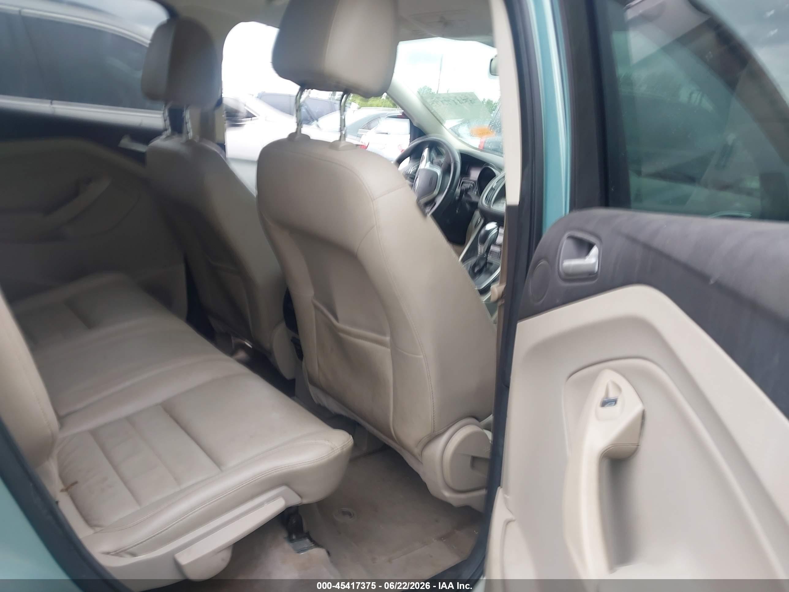 2013 Ford Escape Sel Light Blue vin: 1FMCU0HX8DUD51154