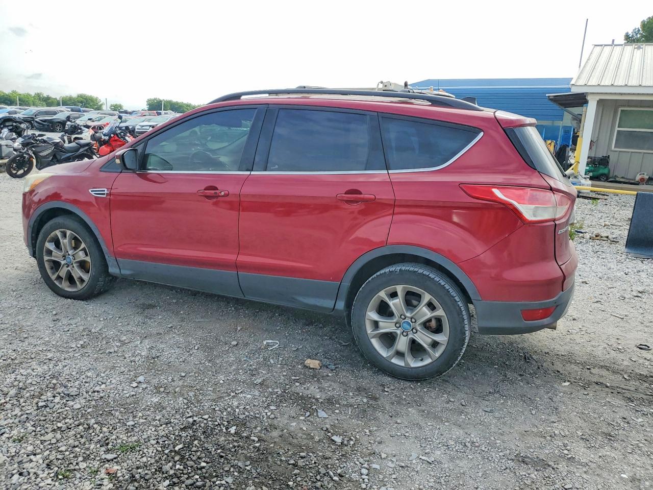 2013 Ford Escape Sel Red vin: 1FMCU0HX9DUB07707