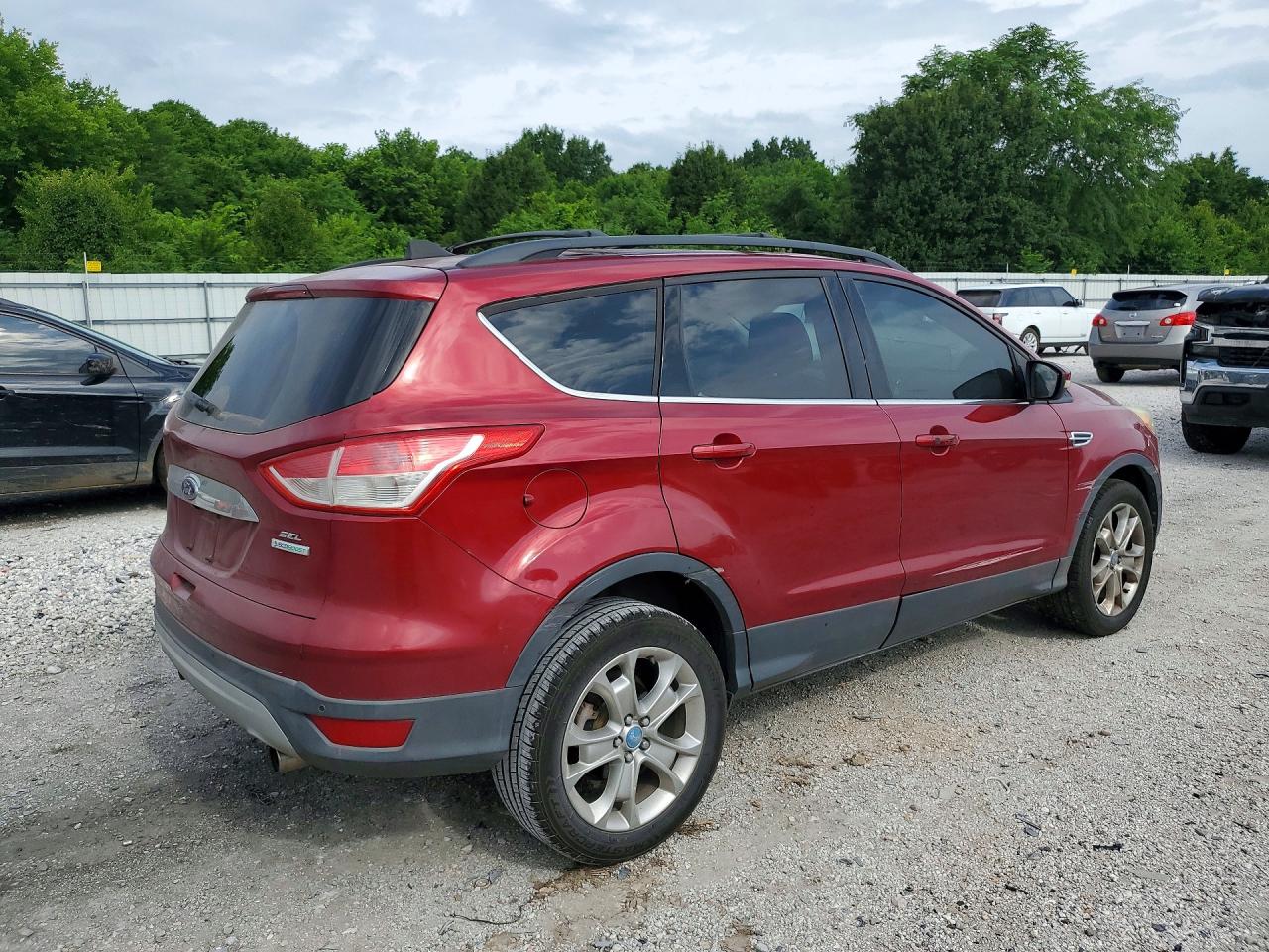 2013 Ford Escape Sel Red vin: 1FMCU0HX9DUB07707