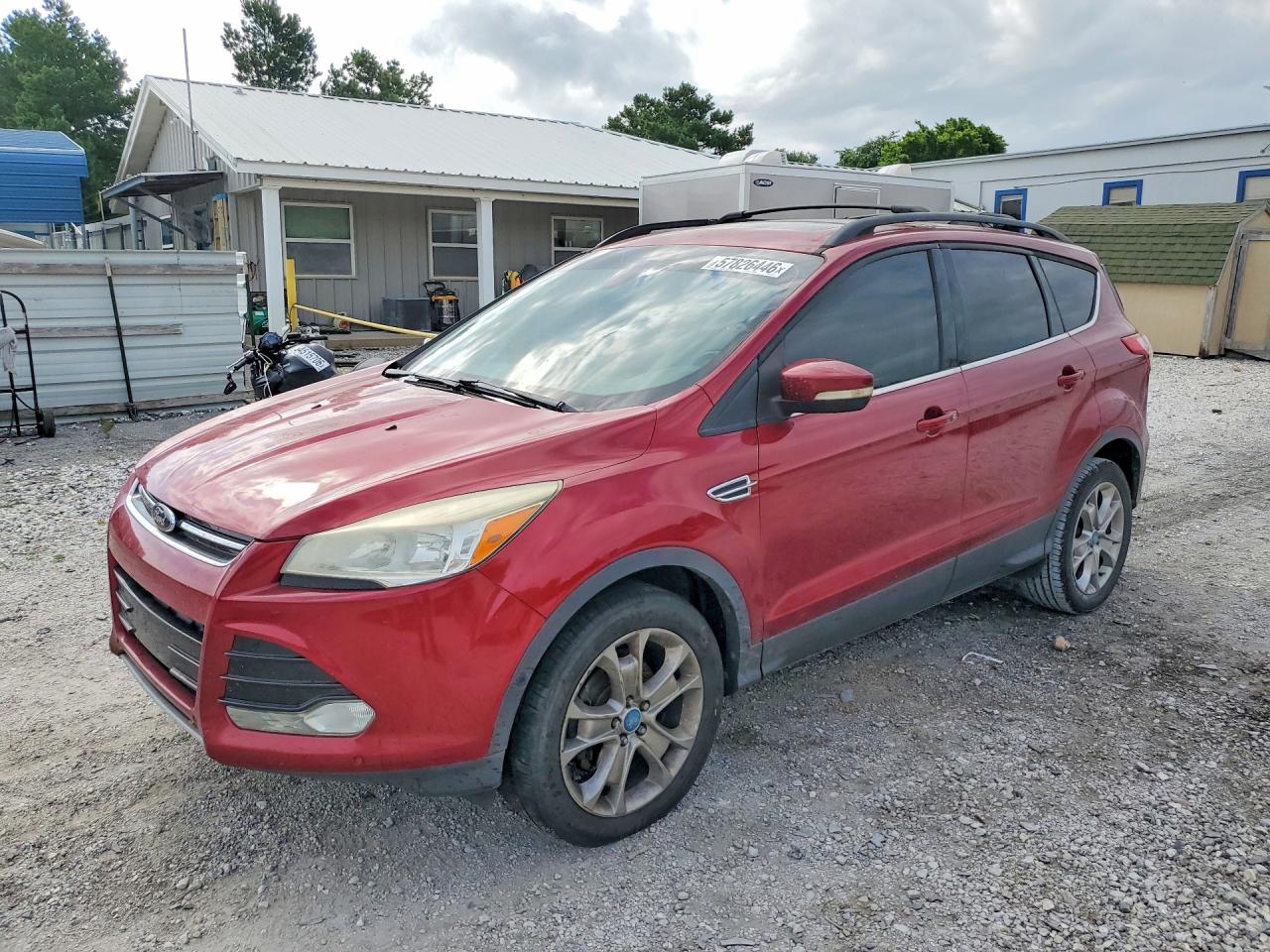 2013 Ford Escape Sel Red vin: 1FMCU0HX9DUB07707
