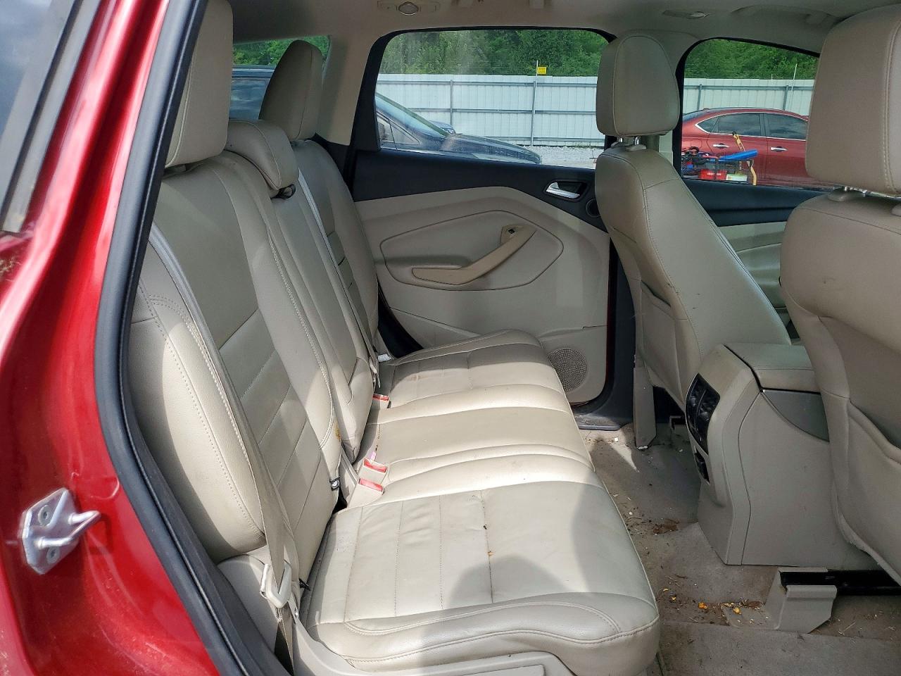 2013 Ford Escape Sel Red vin: 1FMCU0HX9DUB07707