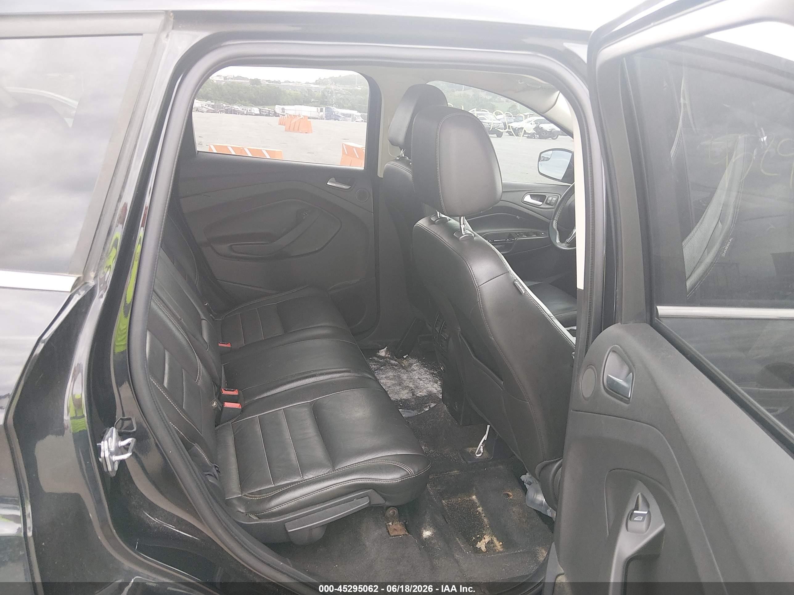2013 Ford Escape Sel Черный vin: 1FMCU0HX9DUB31229