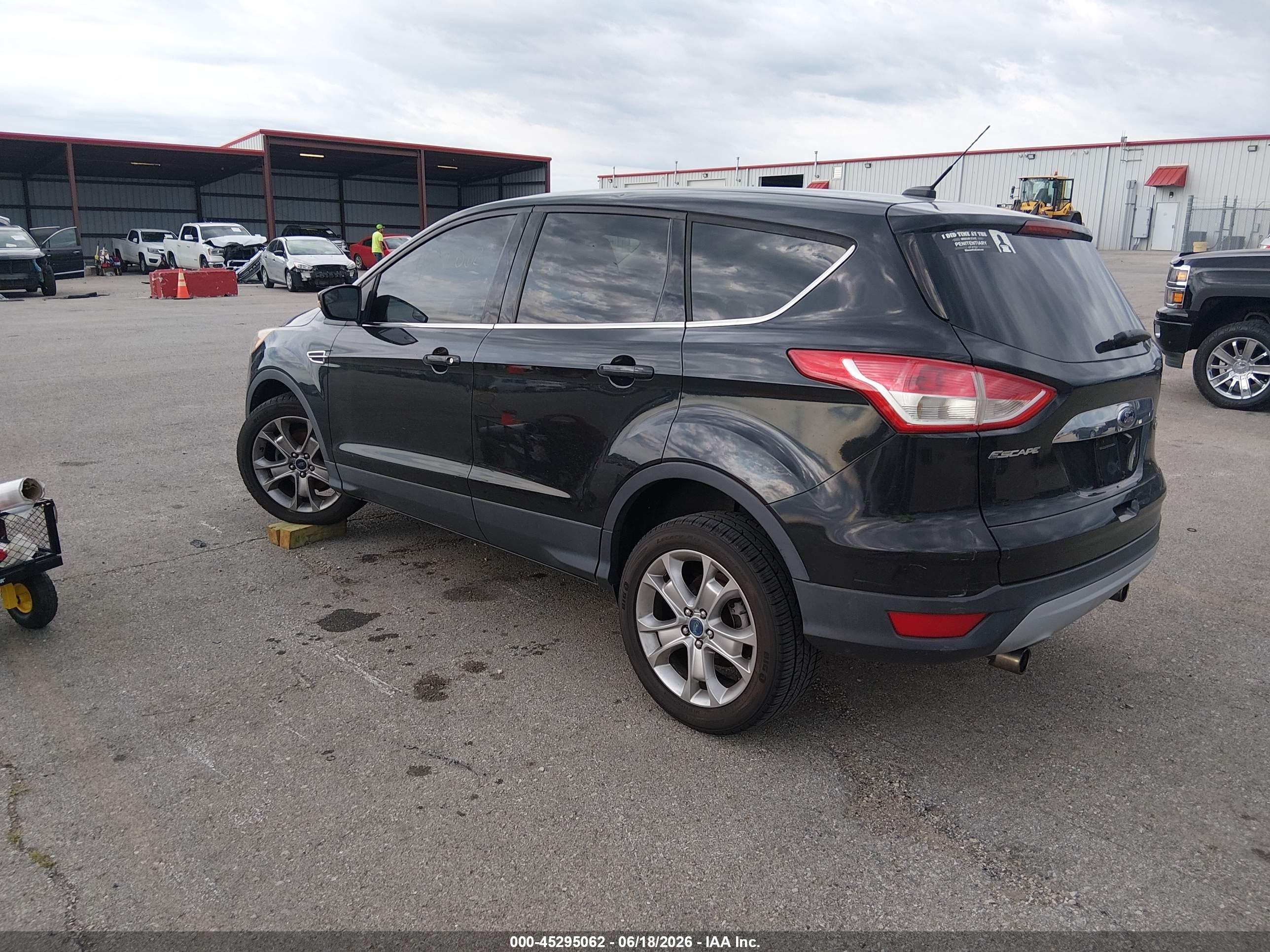 2013 Ford Escape Sel Черный vin: 1FMCU0HX9DUB31229