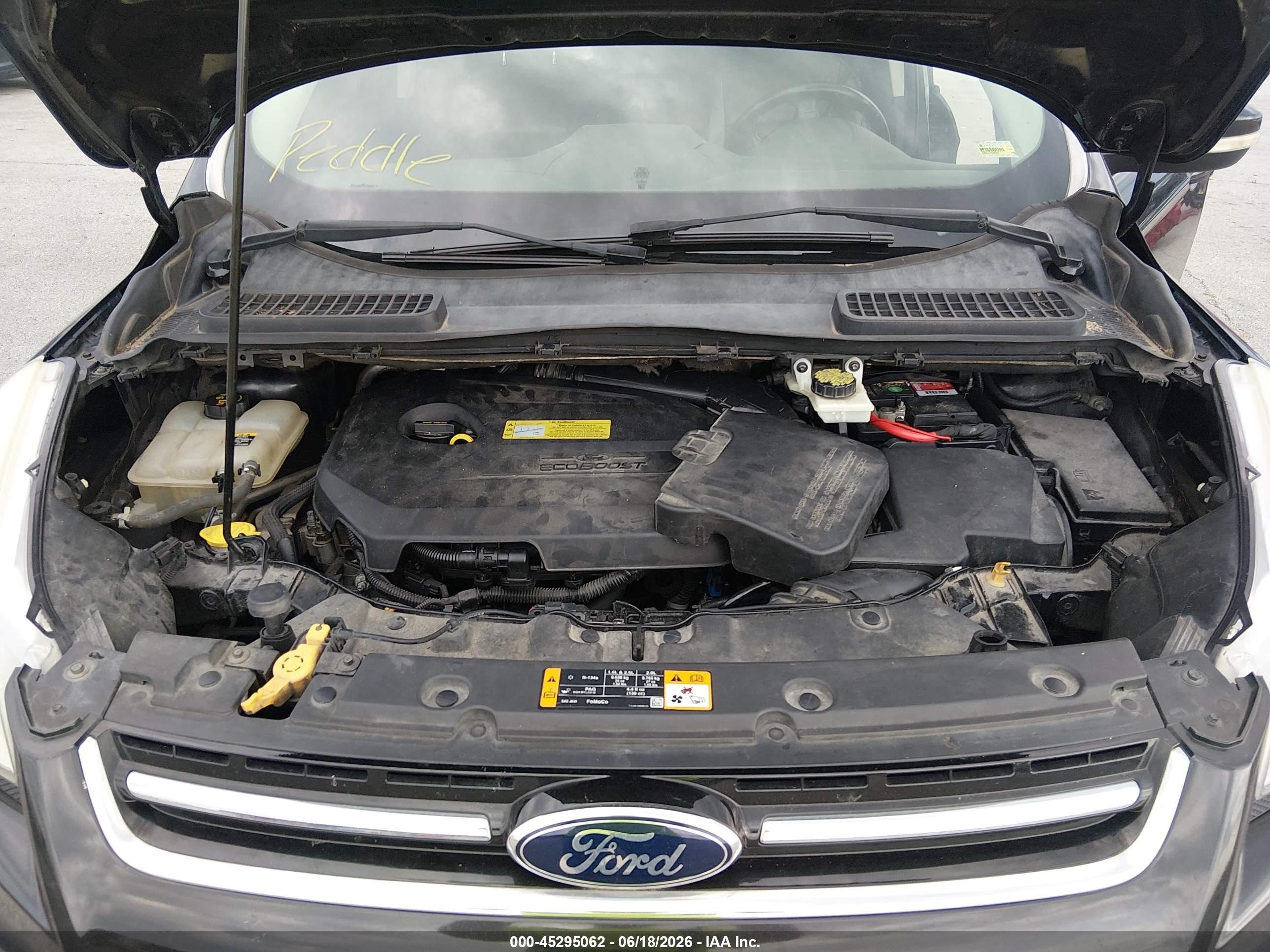 2013 Ford Escape Sel Черный vin: 1FMCU0HX9DUB31229