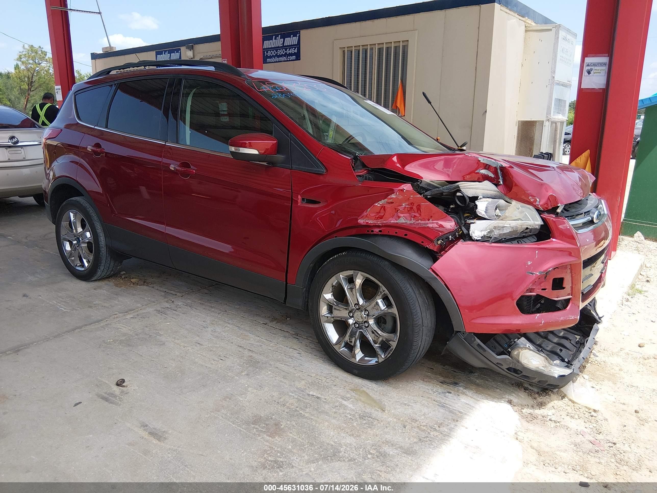2013 Ford Escape Sel Red vin: 1FMCU0HX9DUB80916