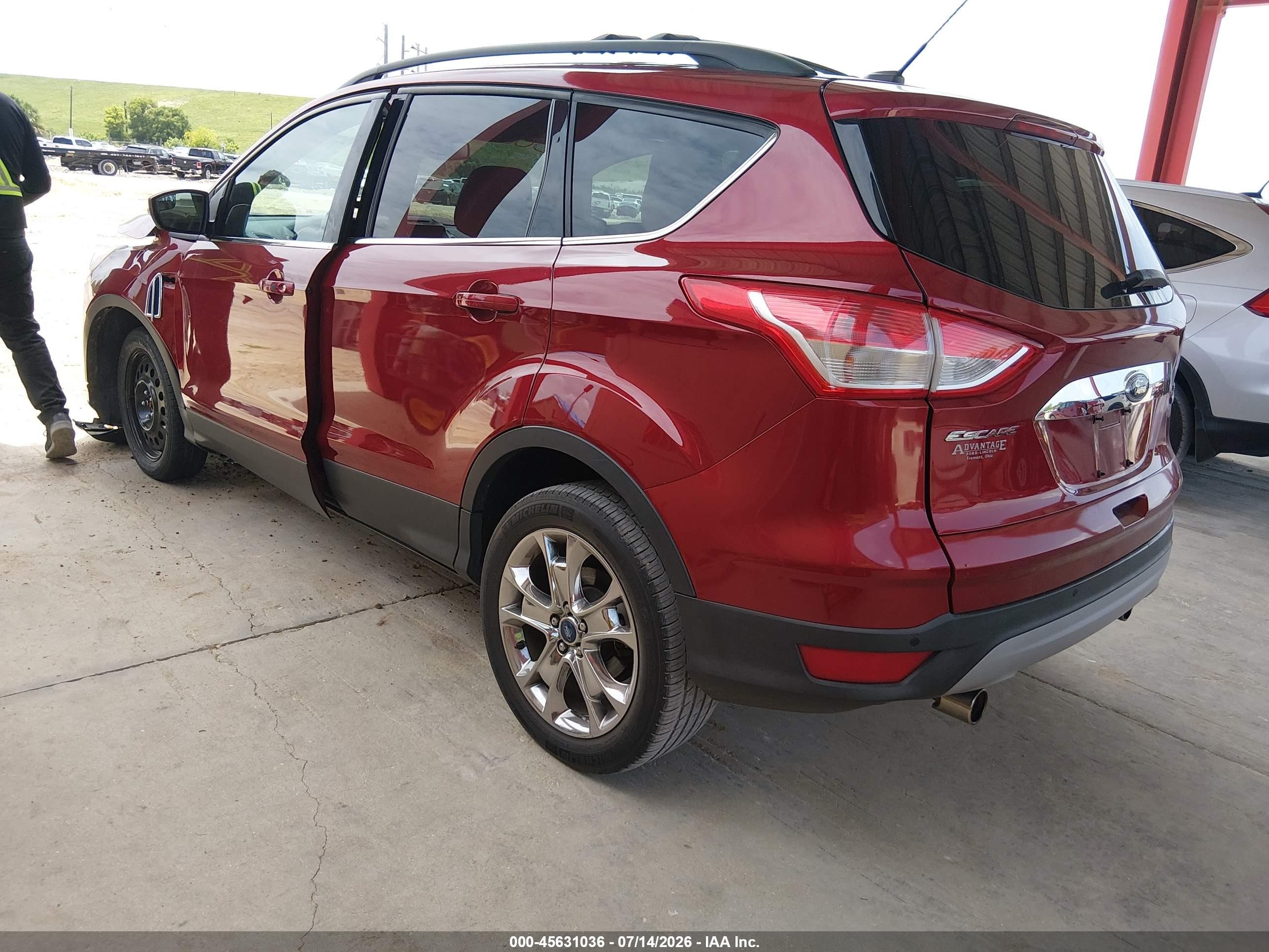 2013 Ford Escape Sel Red vin: 1FMCU0HX9DUB80916